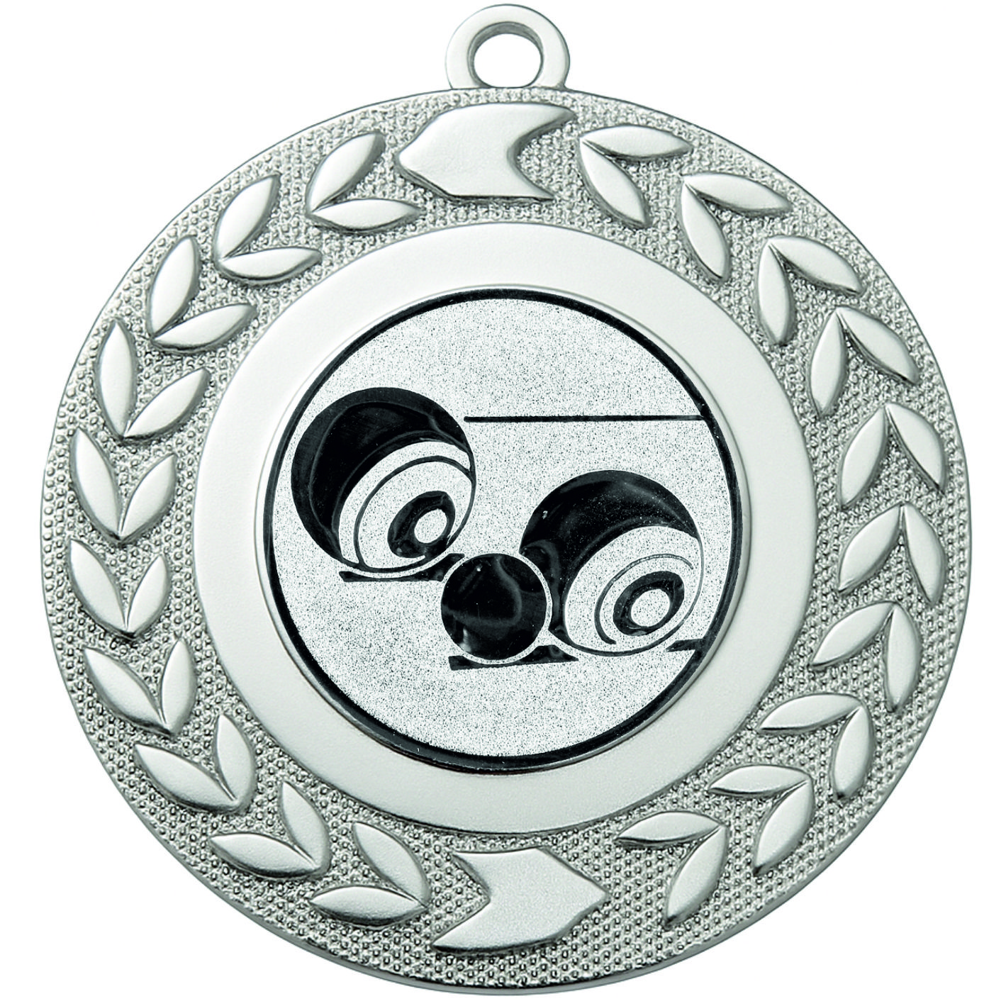 Silver Wreath Lawn Bowls Medal - FREE Ribbon - BIE.M9460.02