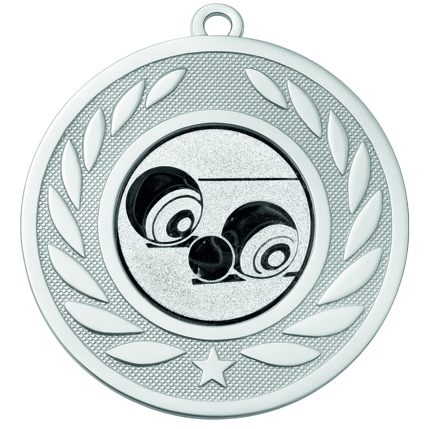 Silver Laurel Lawn Bowls Medal - FREE Ribbon - BIE.M9459.02