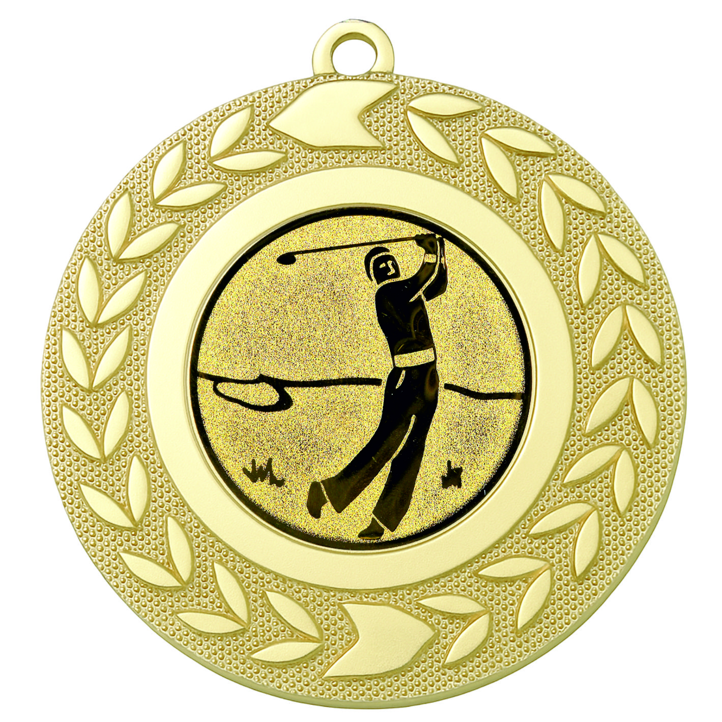Gold Wreath Golfer Medal - FREE Ribbon - BIE.M9460.01