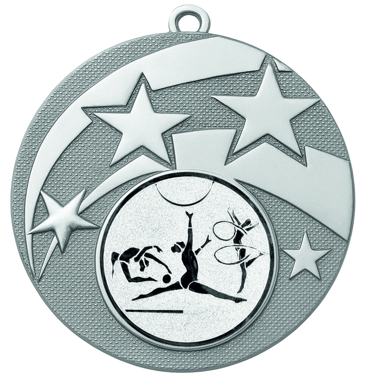 Silver Star Rhythmic Gymnast Medal -FREE Ribbon -BIE.M9457.02
