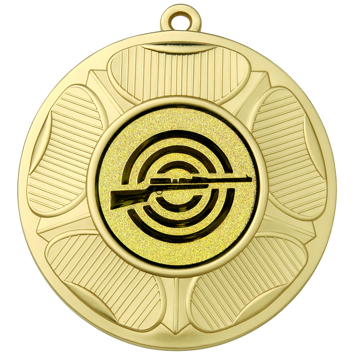 Gold Tudor Rose Rifle Shooting Medal-FREE Ribbon-BIE.M9458.01