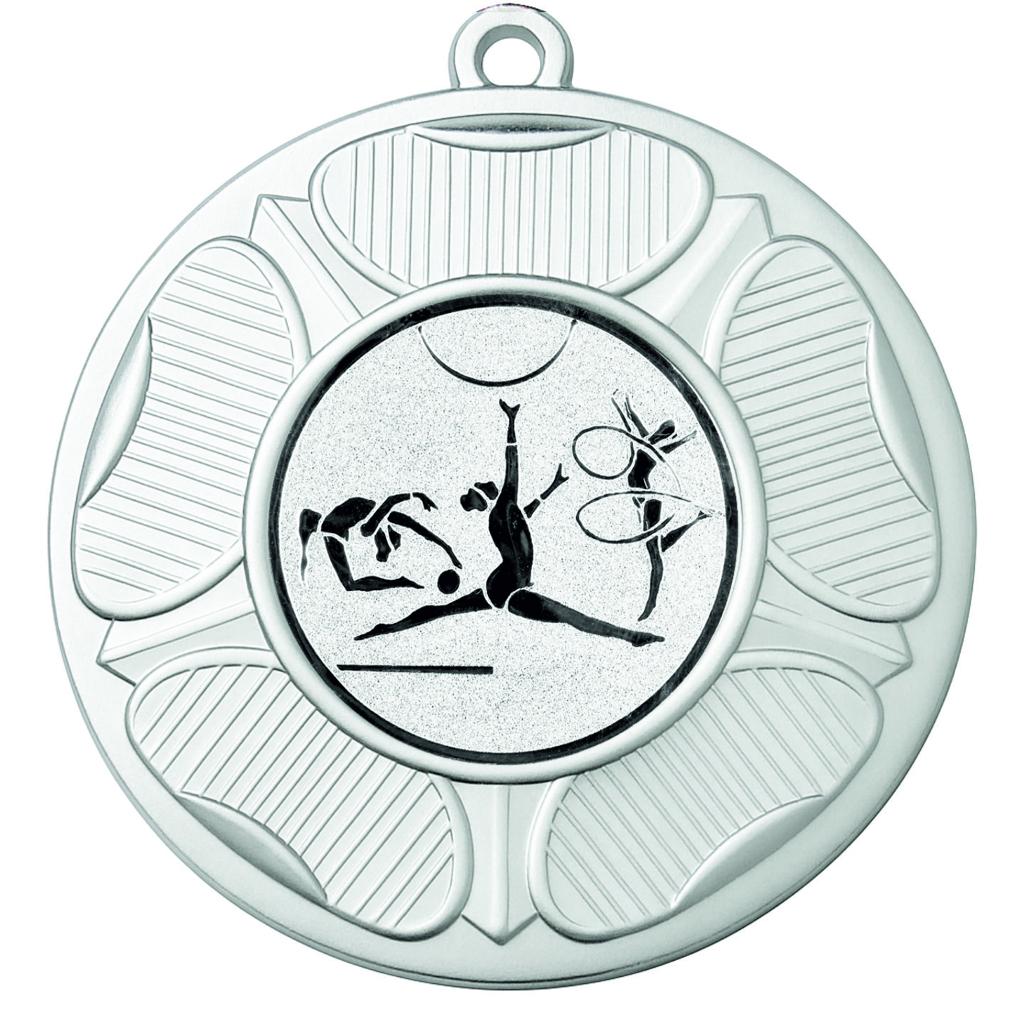 Silver Tudor Rose Rhythmic Gymnast Medal - FREE Ribbon - BIE.M9458.02
