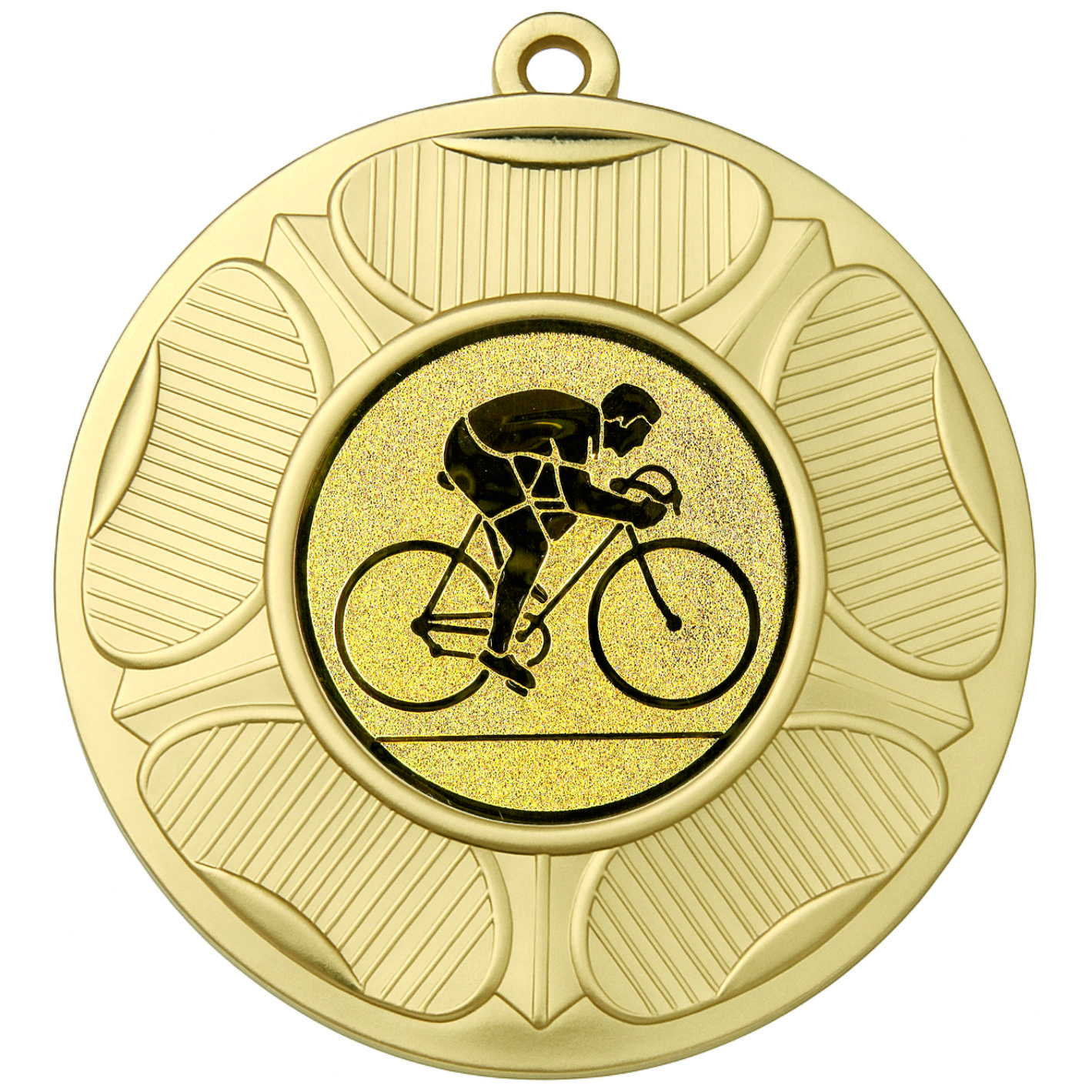 Gold Tudor Rose Cycling Medal-FREE Ribbon - BIE.M9458.01