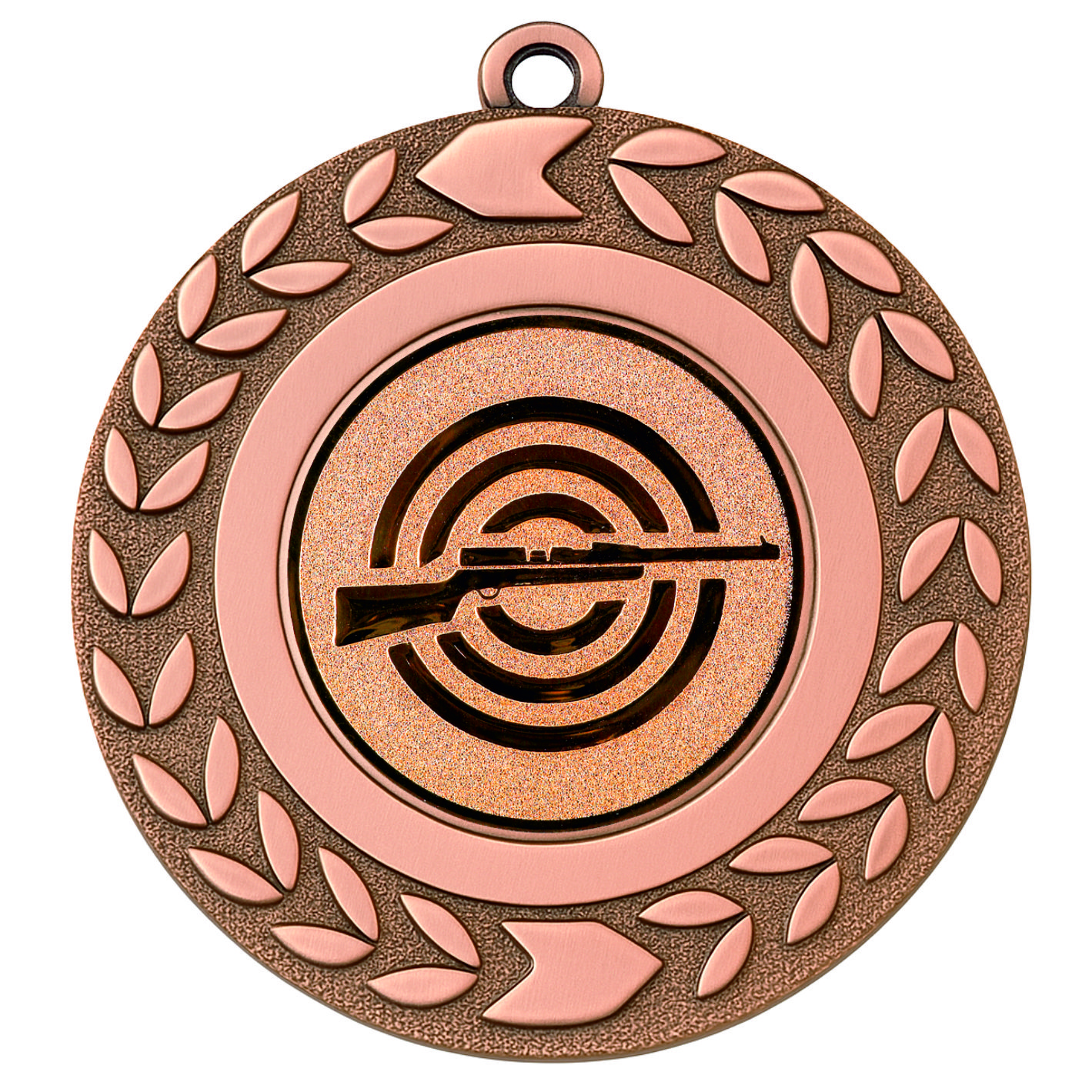 Bronze Wreath Rifle Shooting Medal - FREE Ribbon - BIE.M9460.03