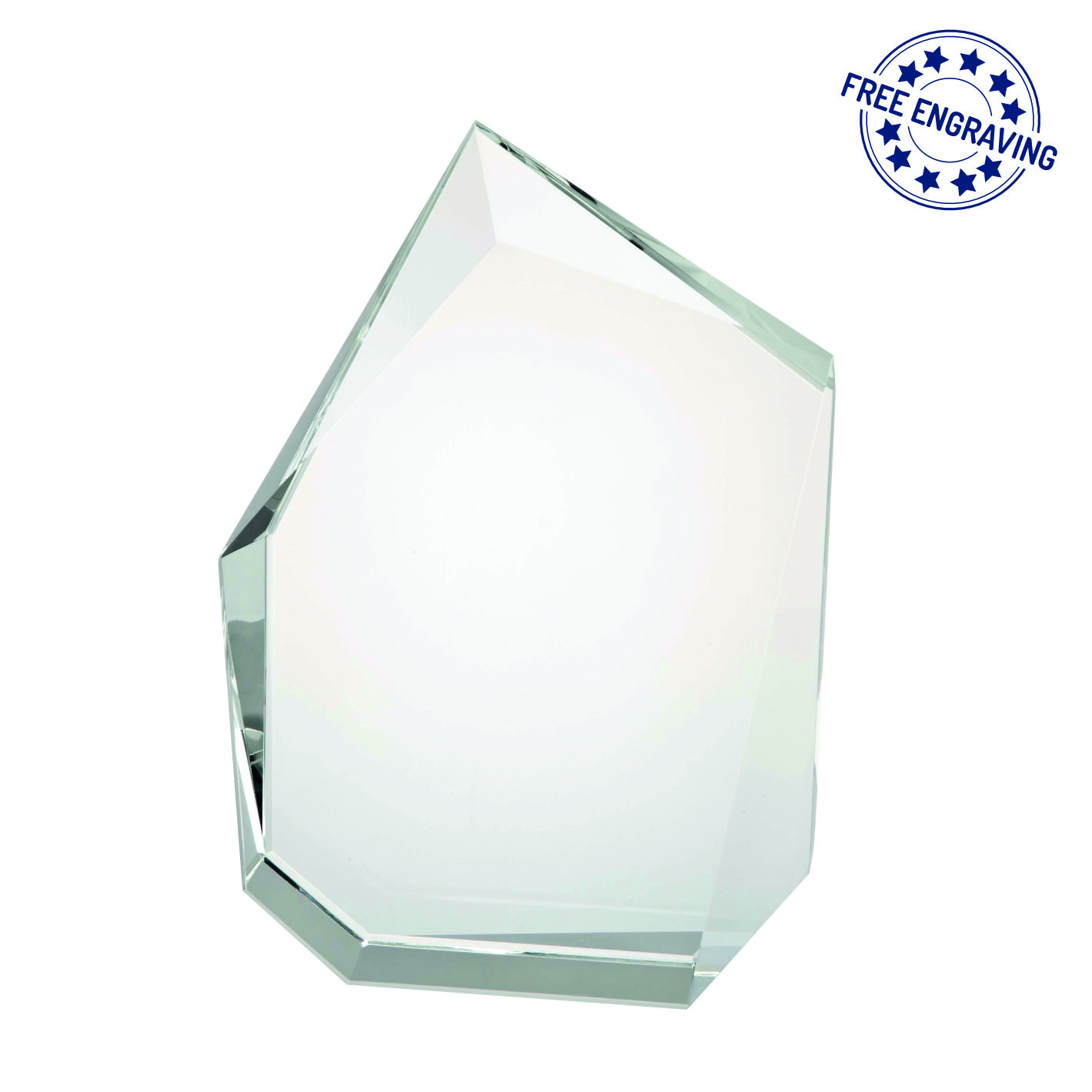 Freestanding Iceburg Luxury Glass Award - Presentation Box - W67