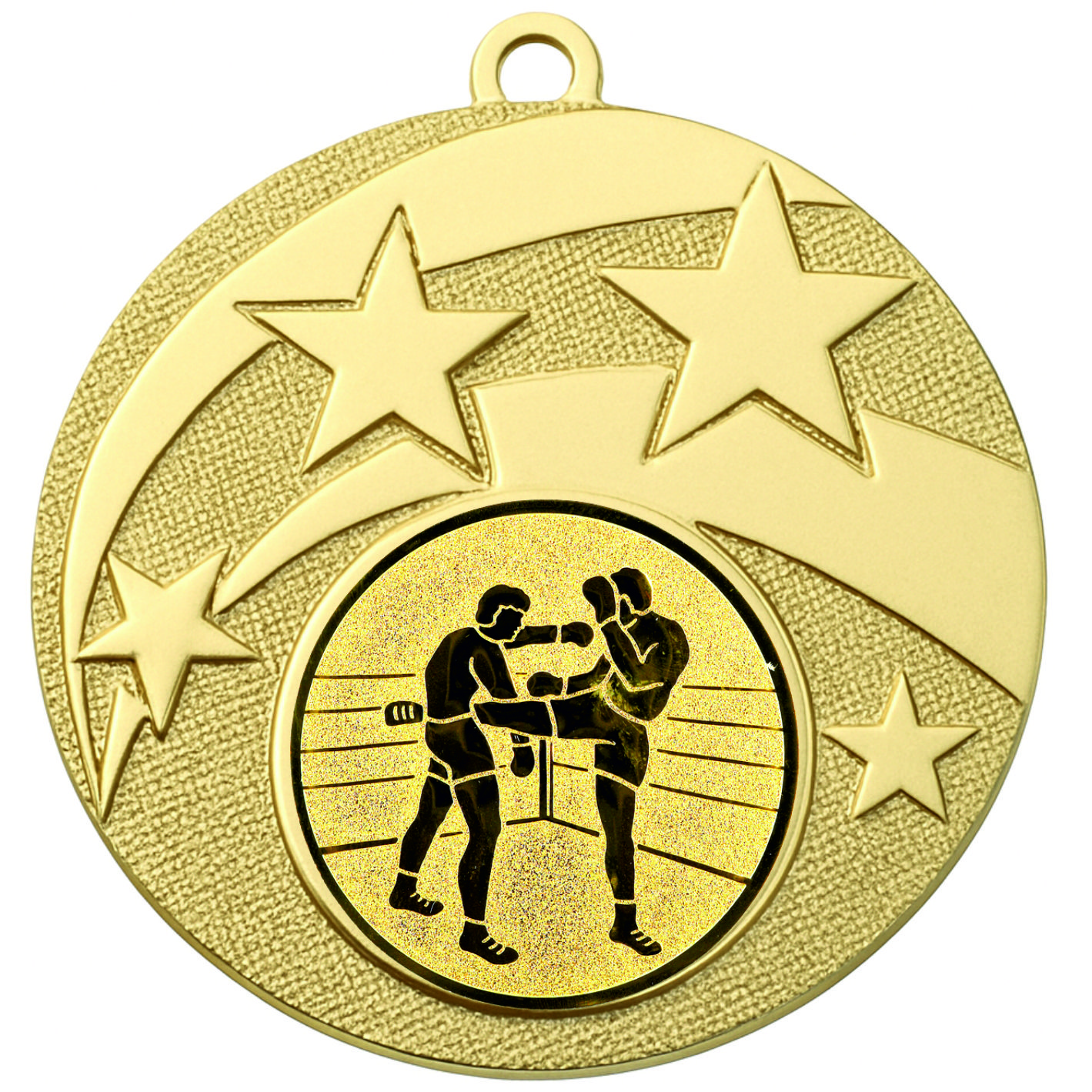 Gold Star Kickboxing Medal -FREE Ribbon -BIE.M9457.01