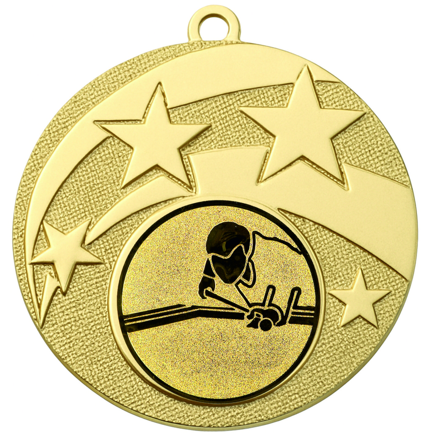 Gold Star Billiards Medal -FREE Ribbon -BIE.M9457.01