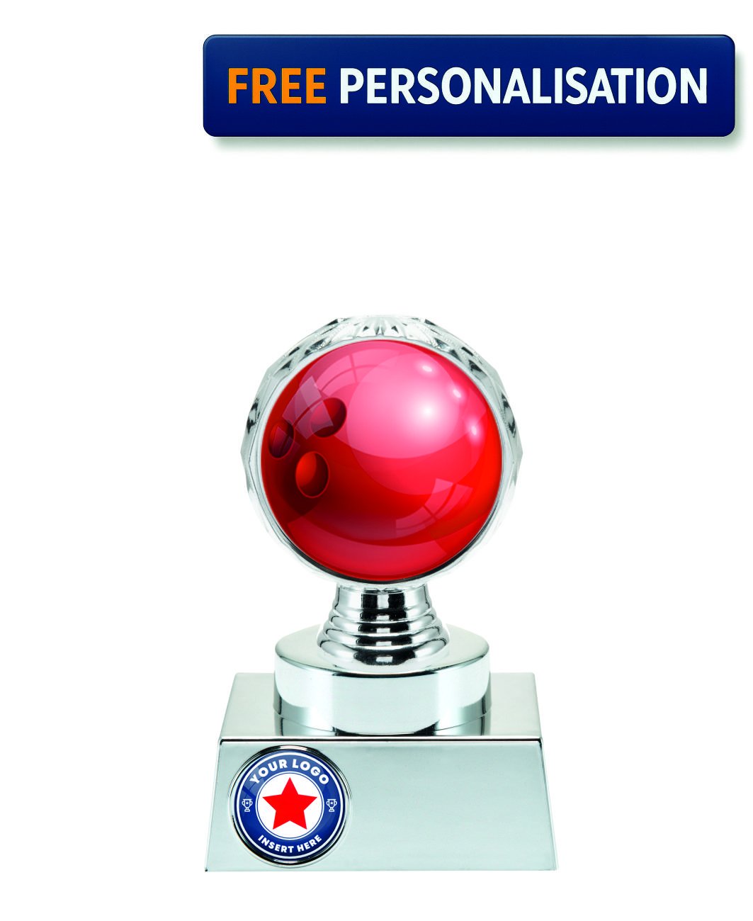 15cm SILVER SHINE BOWLING AWARD P514.02 + N32.02