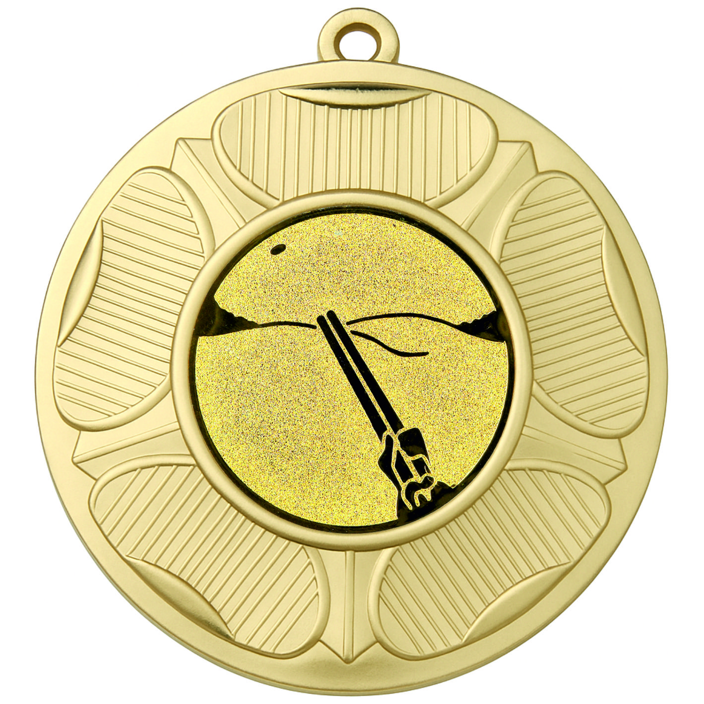 Gold Tudor Rose Clay Pigeon Shooting Medal-FREE Ribbon-M9458.01