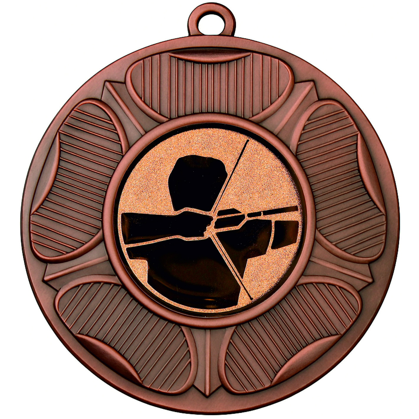 Bronze Tudor Rose Archery Medal - FREE Ribbon - BIE.M9458.03