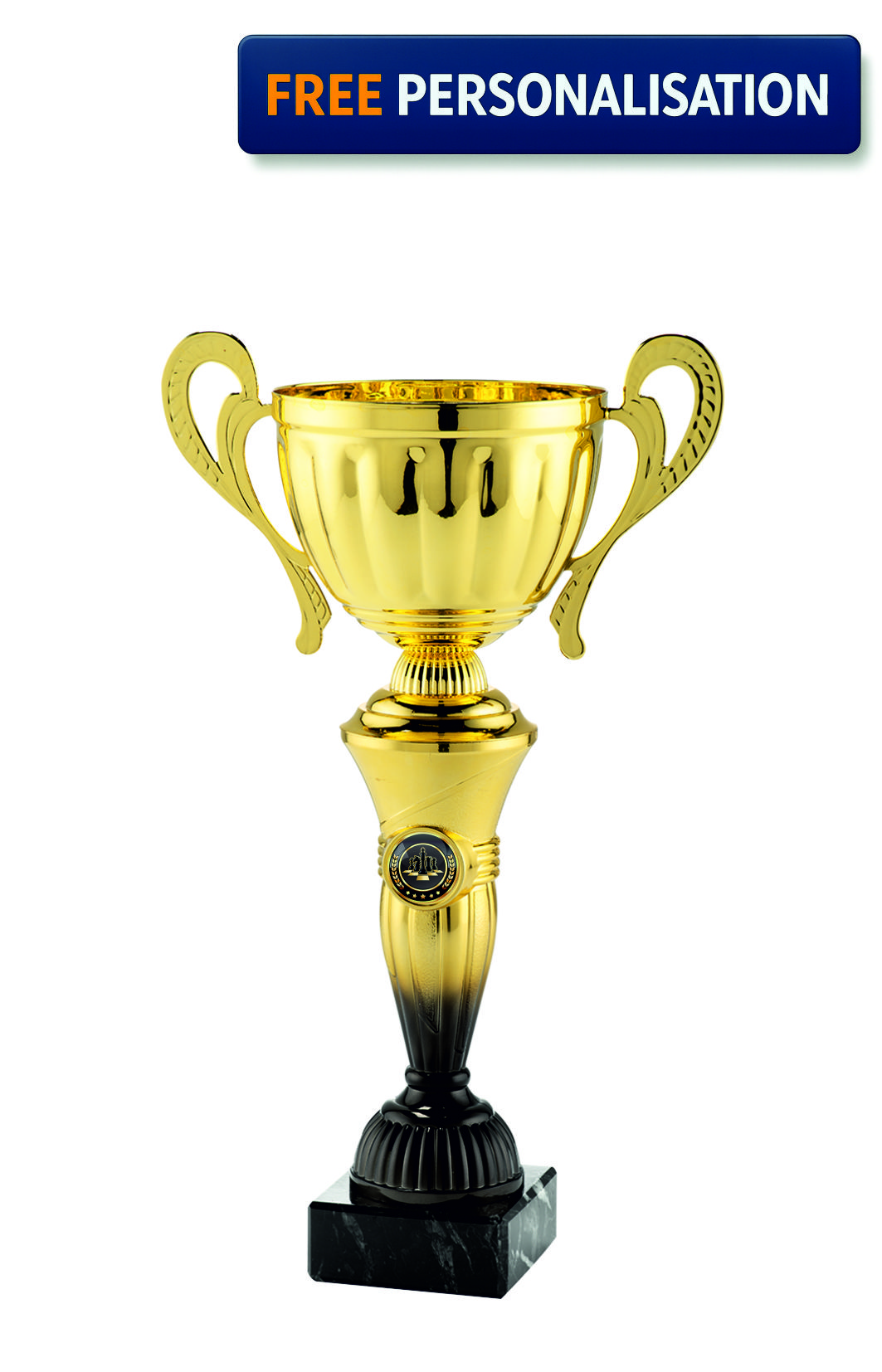 32cm GOLD & BLACK CUP CHESS AWARD - MT.151.15.C