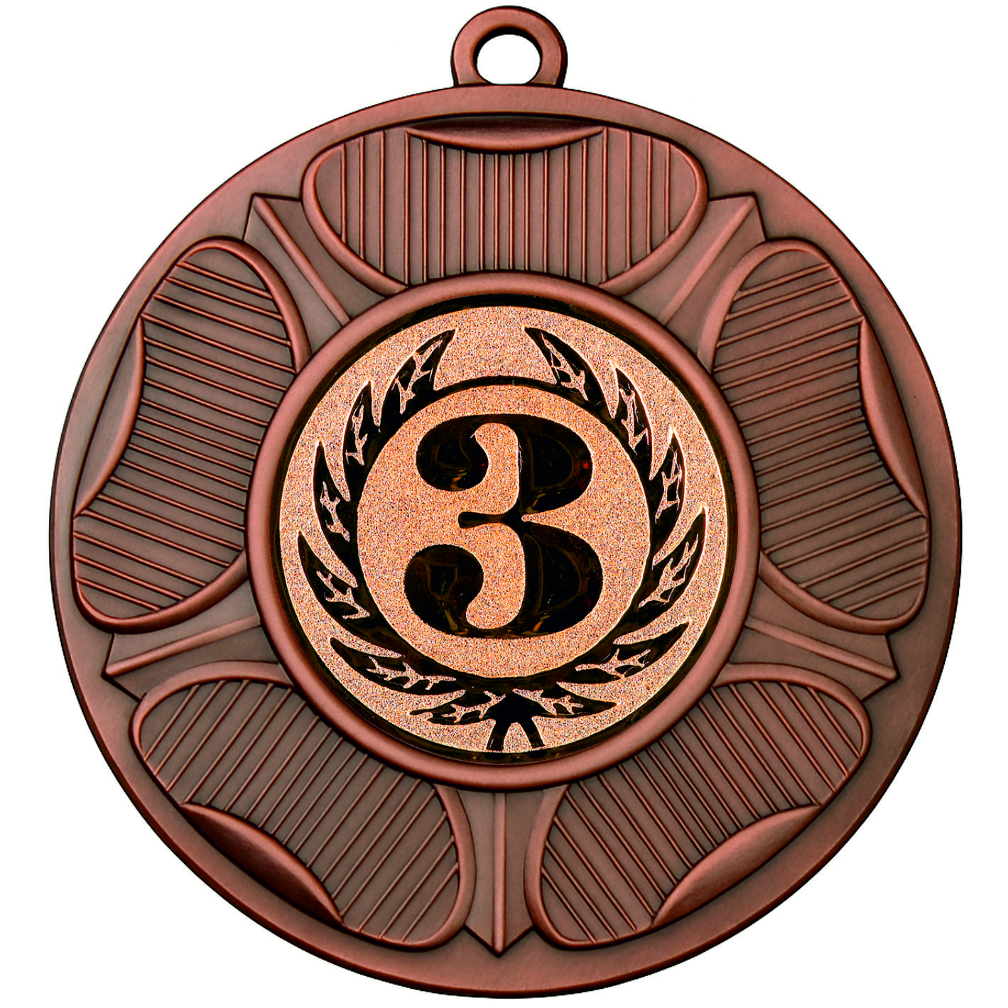 Bronze Tudor Rose 3rd Place Medal - FREE Ribbon - BIE.M9458.03
