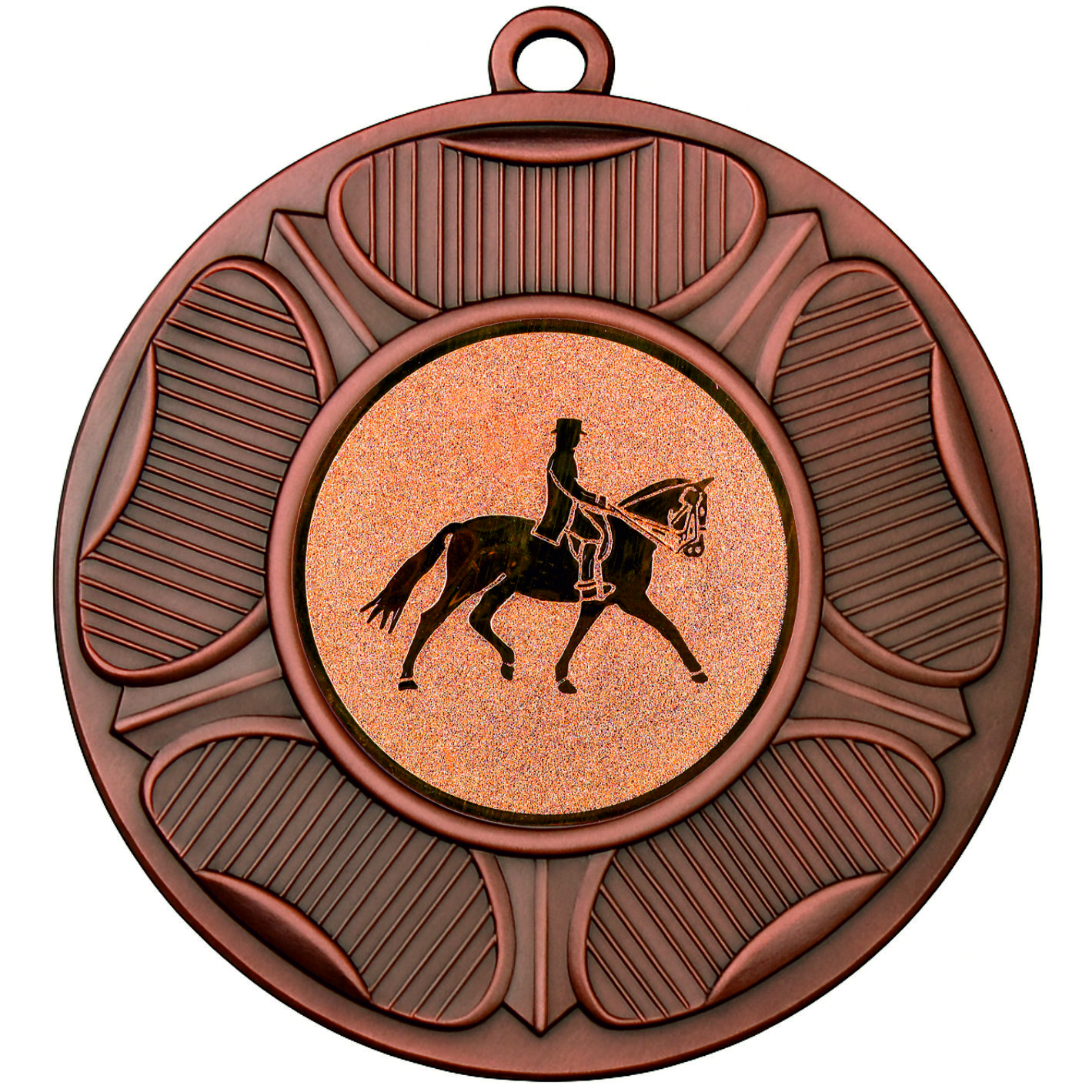 Bronze Tudor Rose Dressage Medal-FREE Ribbon - BIE.M9458.03