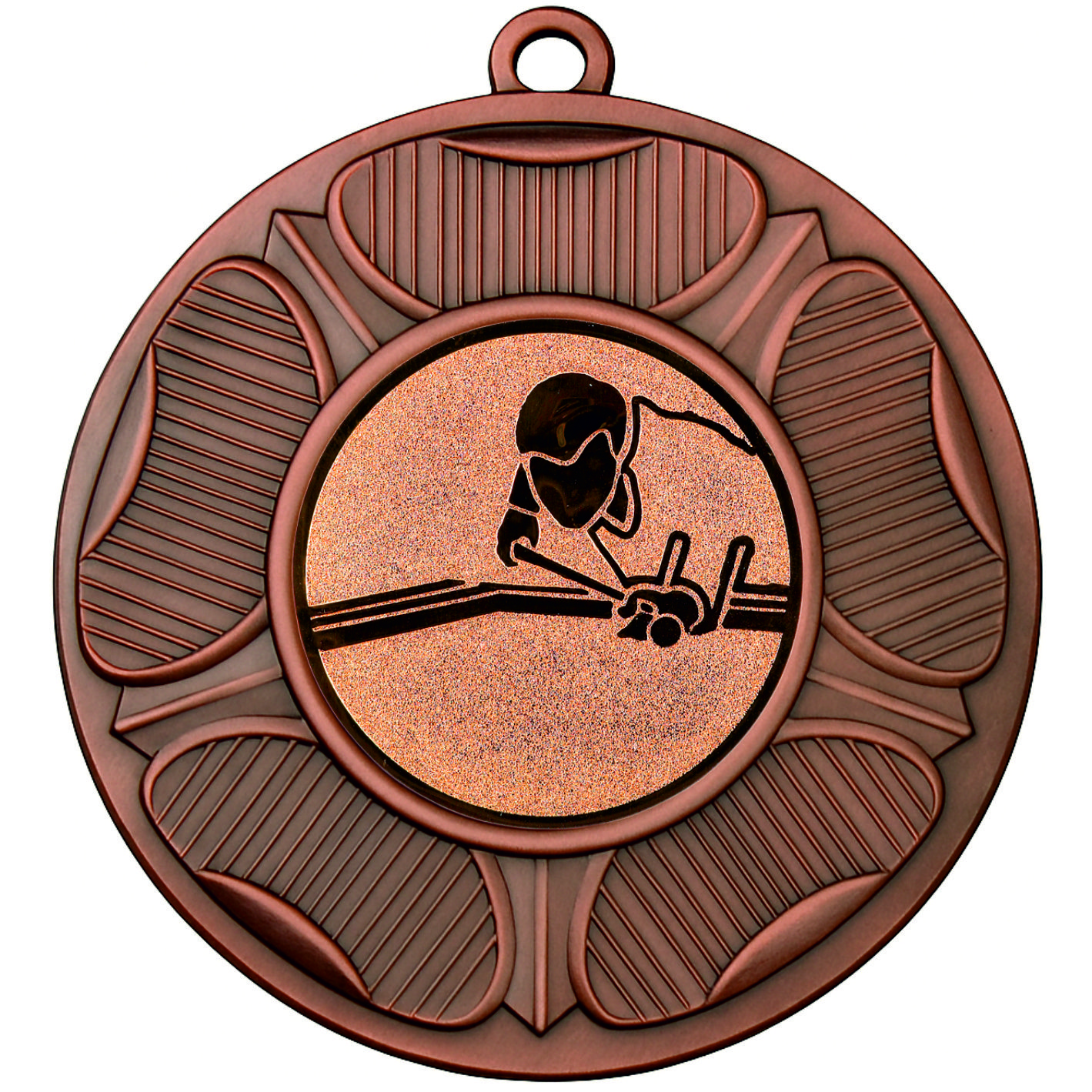 Bronze Tudor Rose Billiards Medal-FREE Ribbon-BIE.M9458.03