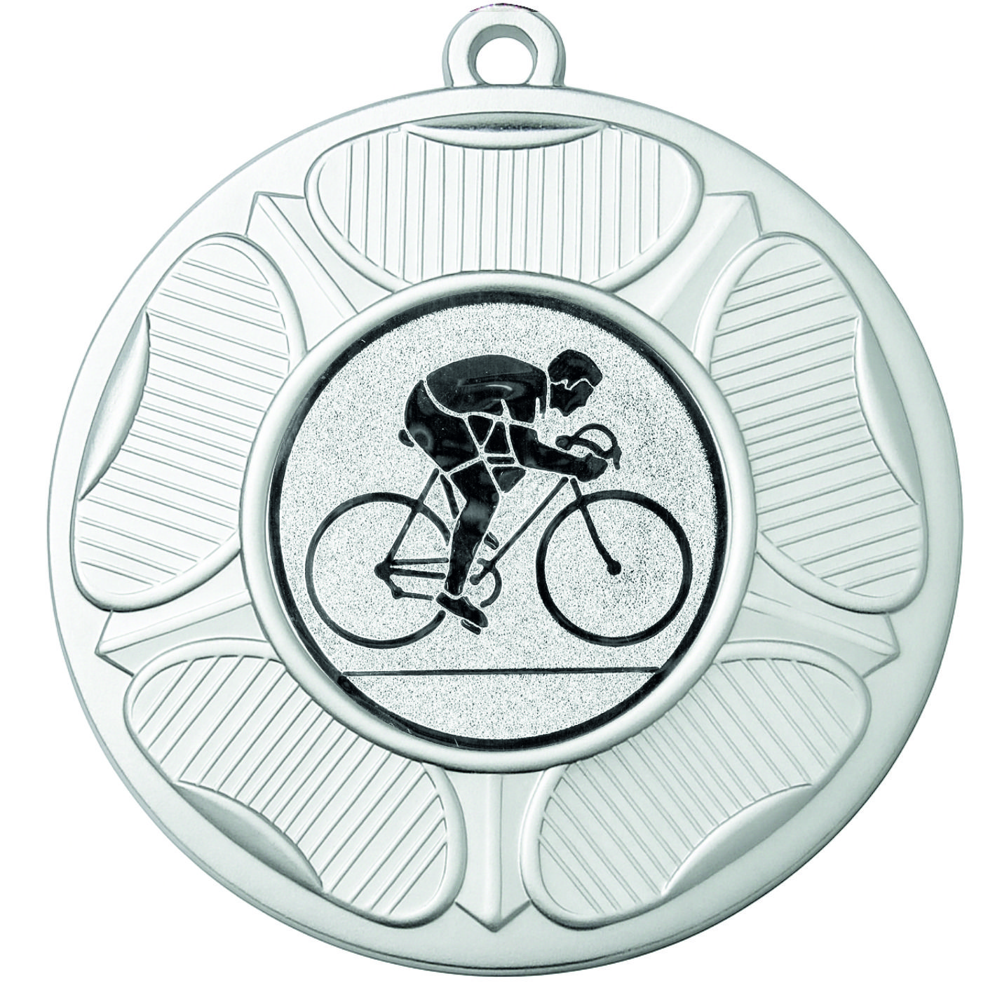 Silver Tudor Rose Cycling Medal-FREE Ribbon - BIE.M9458.02