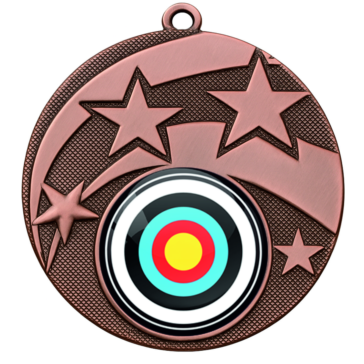 Bronze Star Colour Archery Medal - FREE Ribbon - BIE.M9457.03