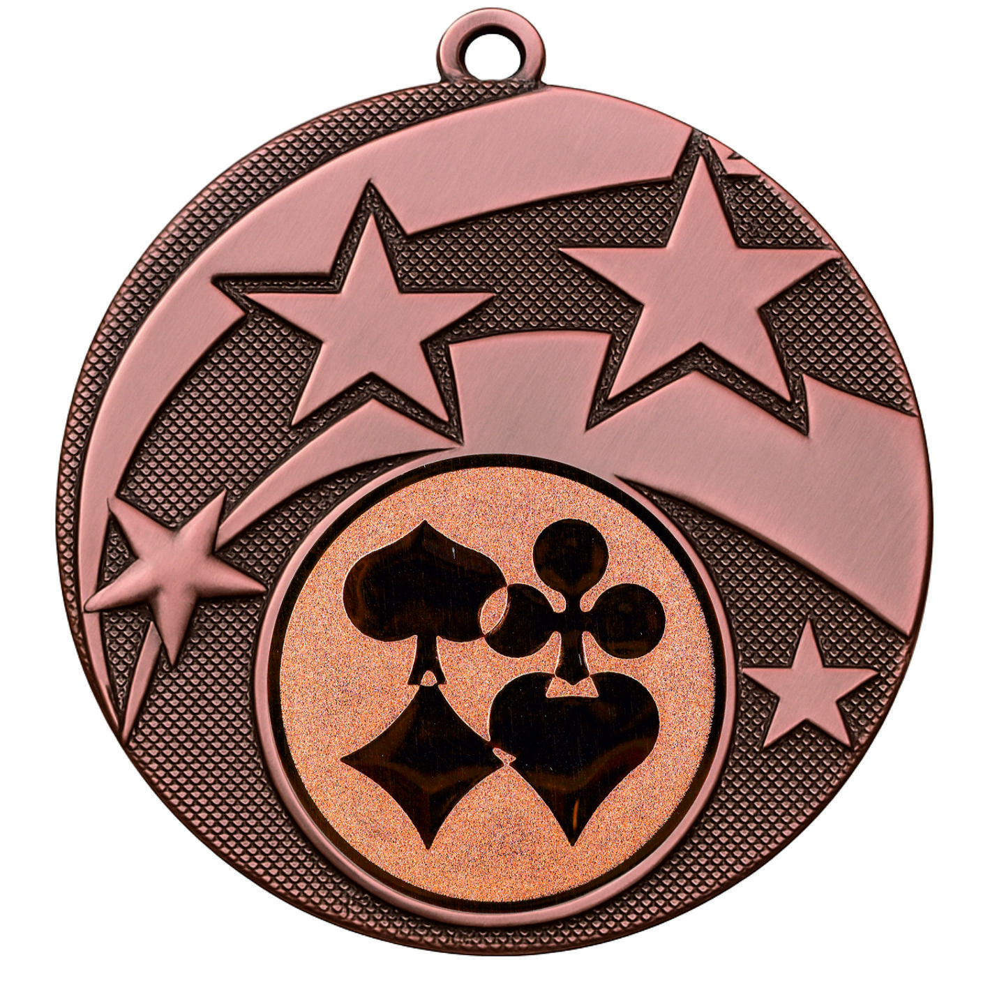 Bronze Star Playing Card Medal -FREE Ribbon -BIE.M9457.03