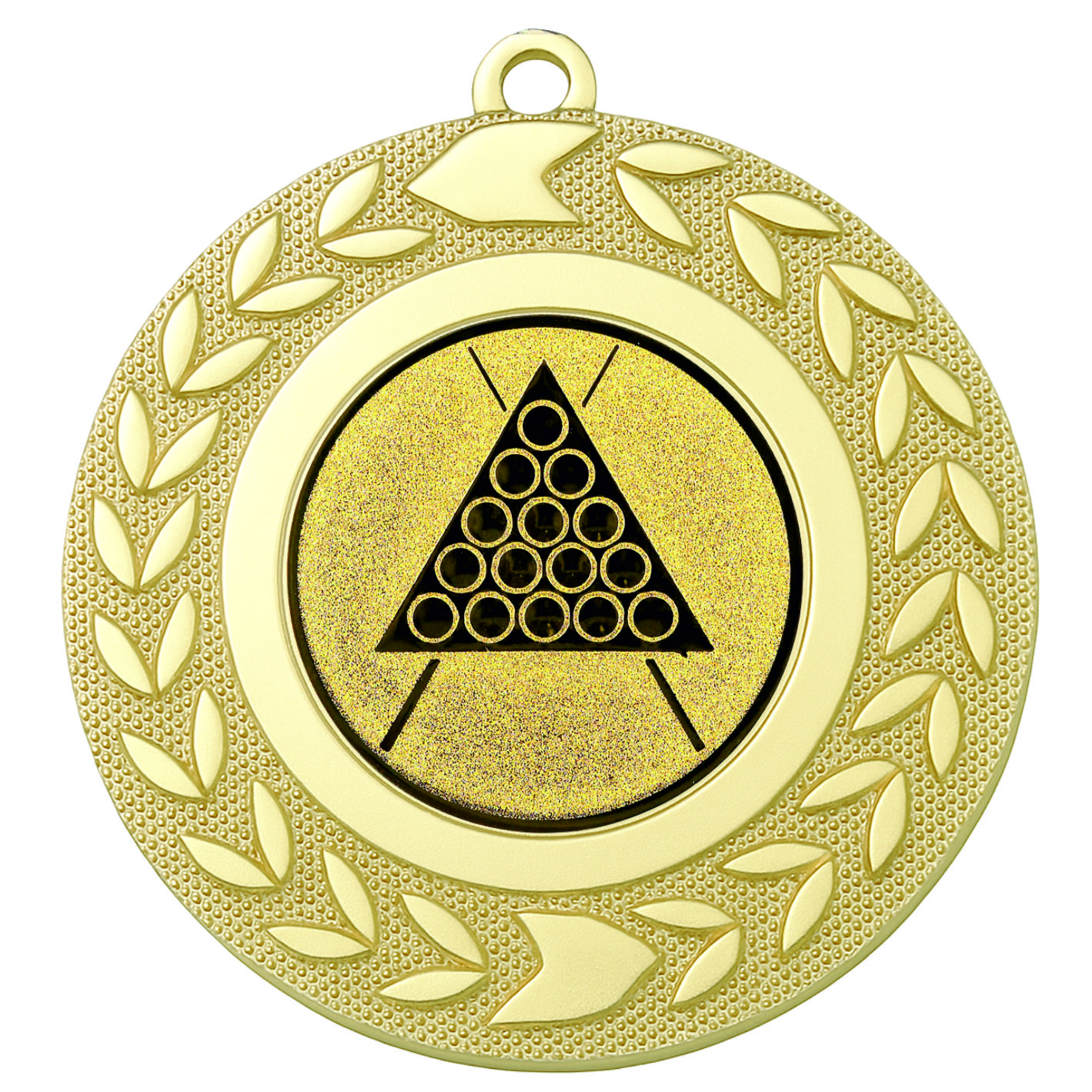 Gold Wreath Snooker Medal - FREE Ribbon - BIE.M9460.01