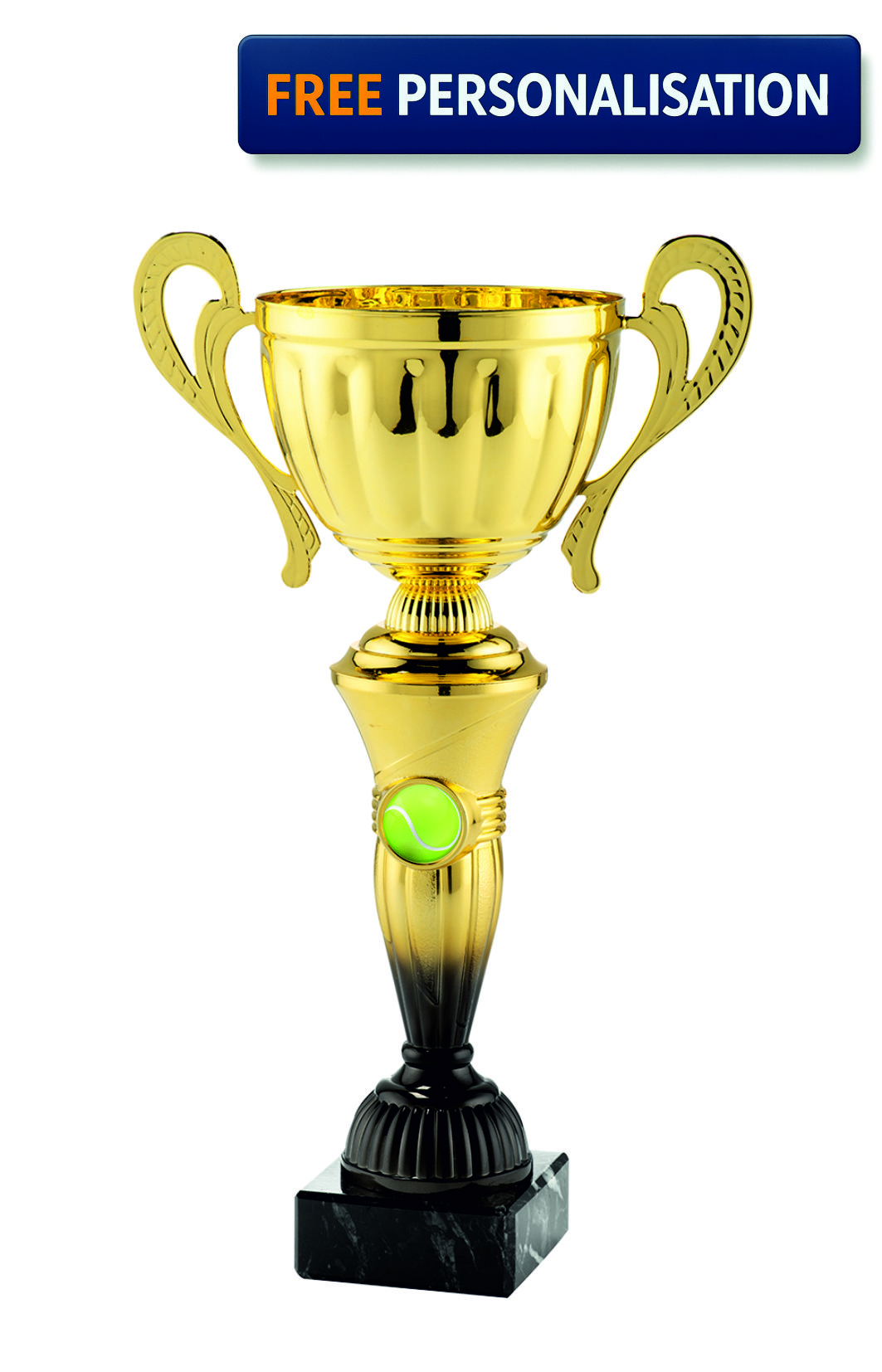 36cm GOLD & BLACK CUP TENNIS AWARD - MT.151.15.E