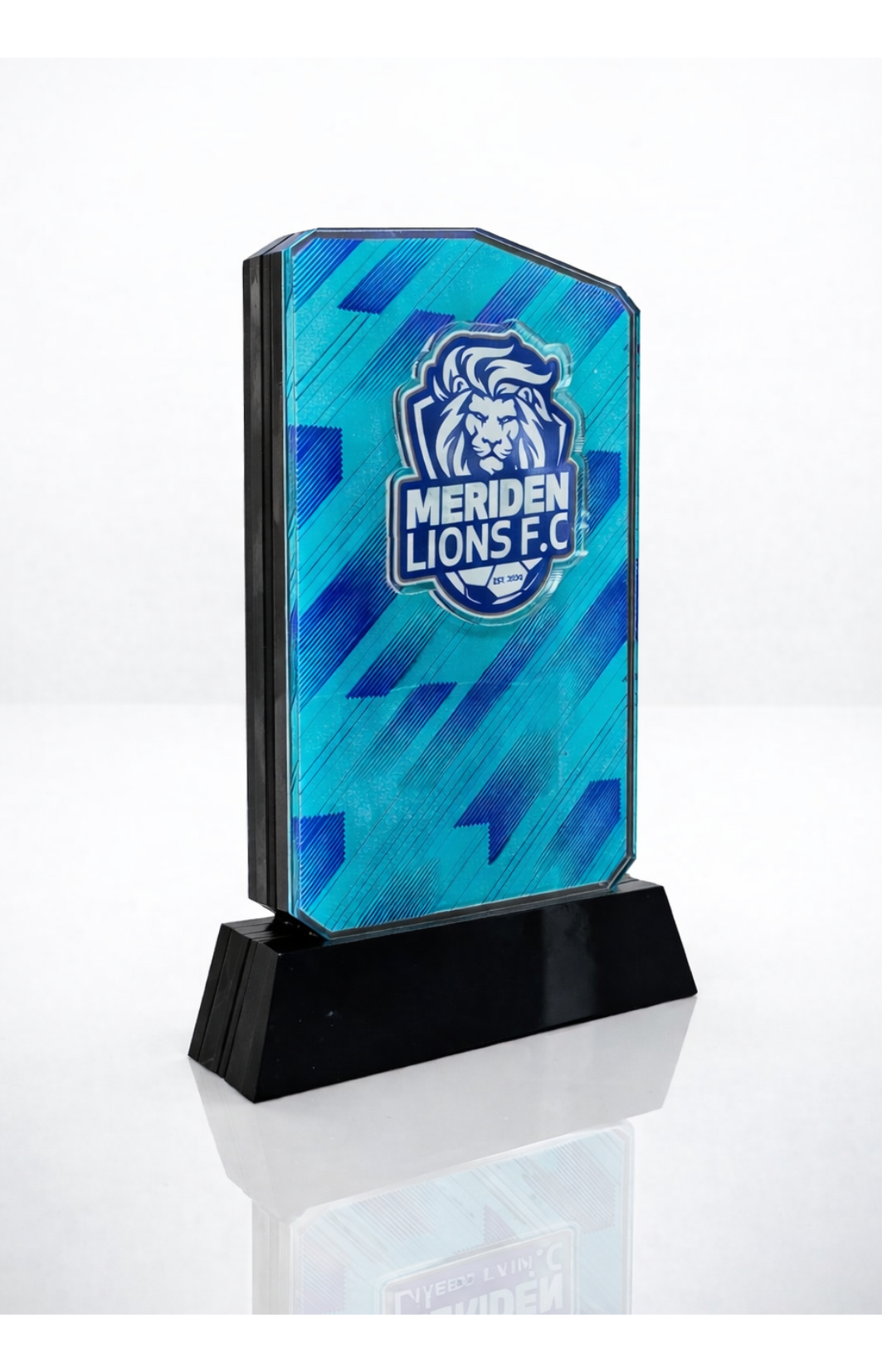 19.5cm Full Colour Acrylic Rectangle Freestanding - 0AC113