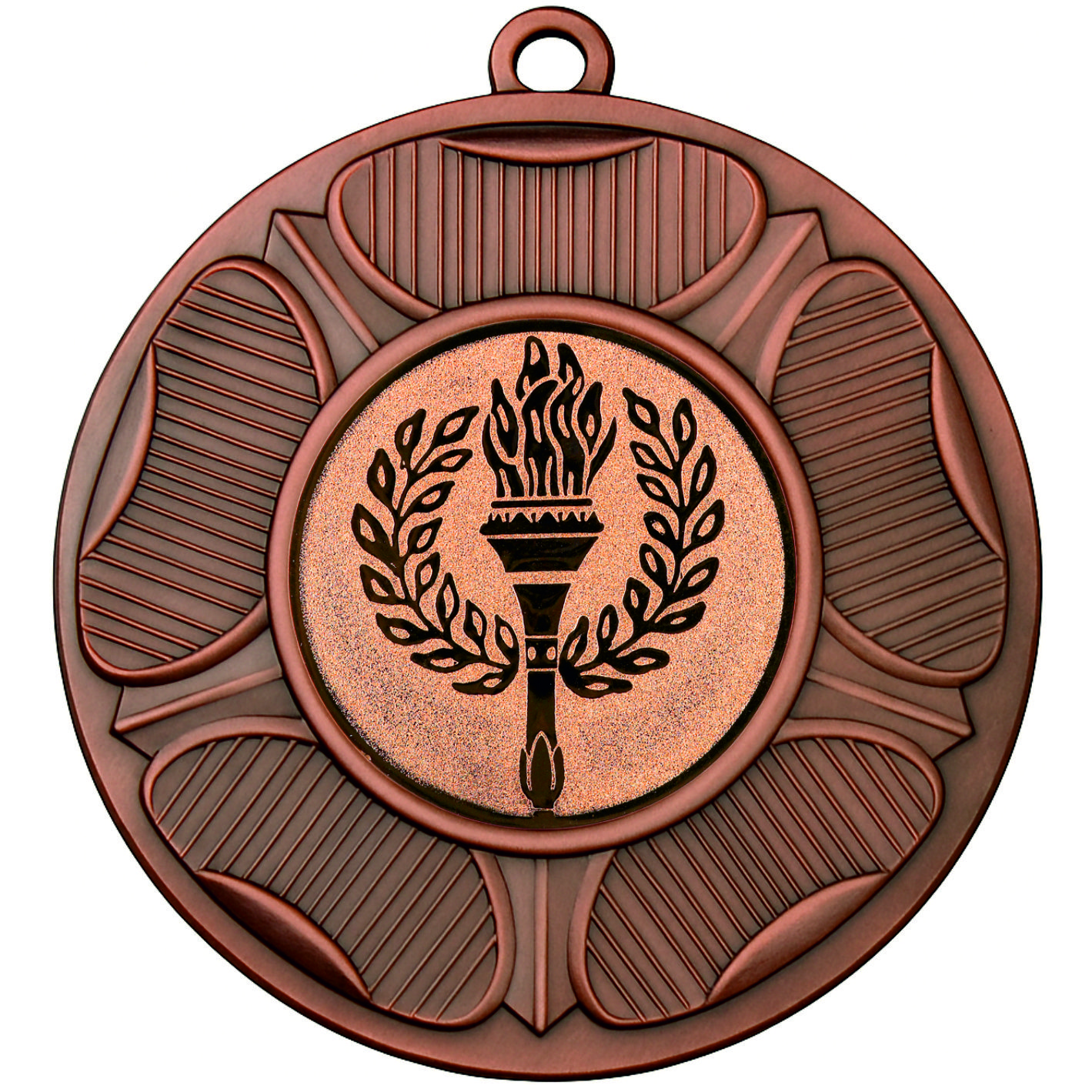 Bronze Rose Victory Torch Medal-FREE Ribbon-BIE.M9458.03