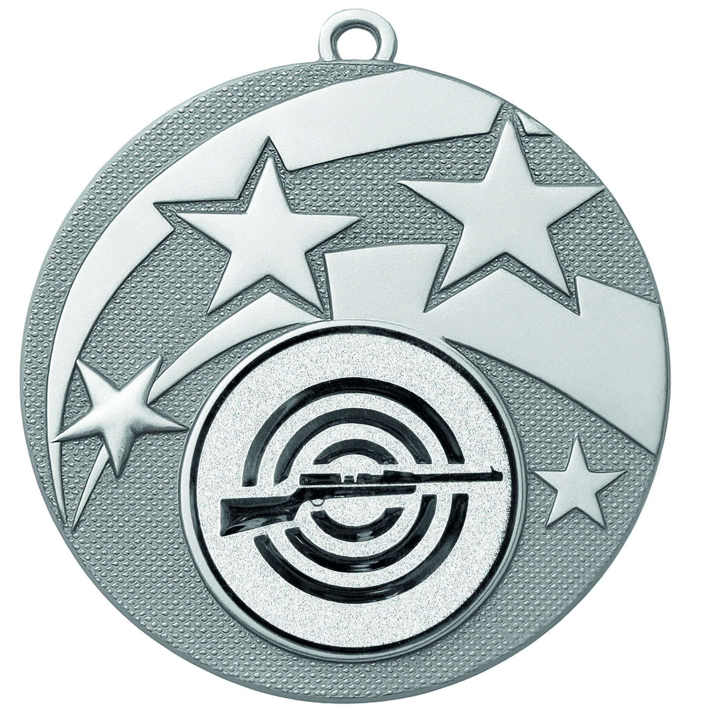 Silver Star Rifle Shooting Medal -FREE Ribbon -BIE.M9457.02