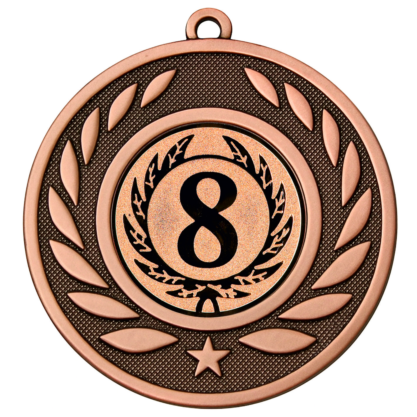 Bronze Laurel 8th Place Medal - FREE Ribbon - BIE.M9459.03