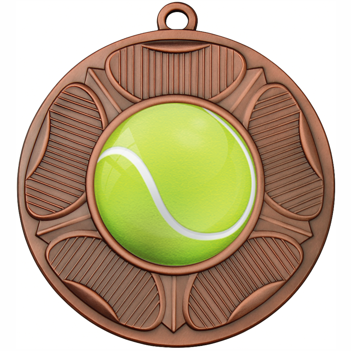 Bronze Tudor Rose Colour Tennis Medal-FREE Ribbon-BIE.M9458.03
