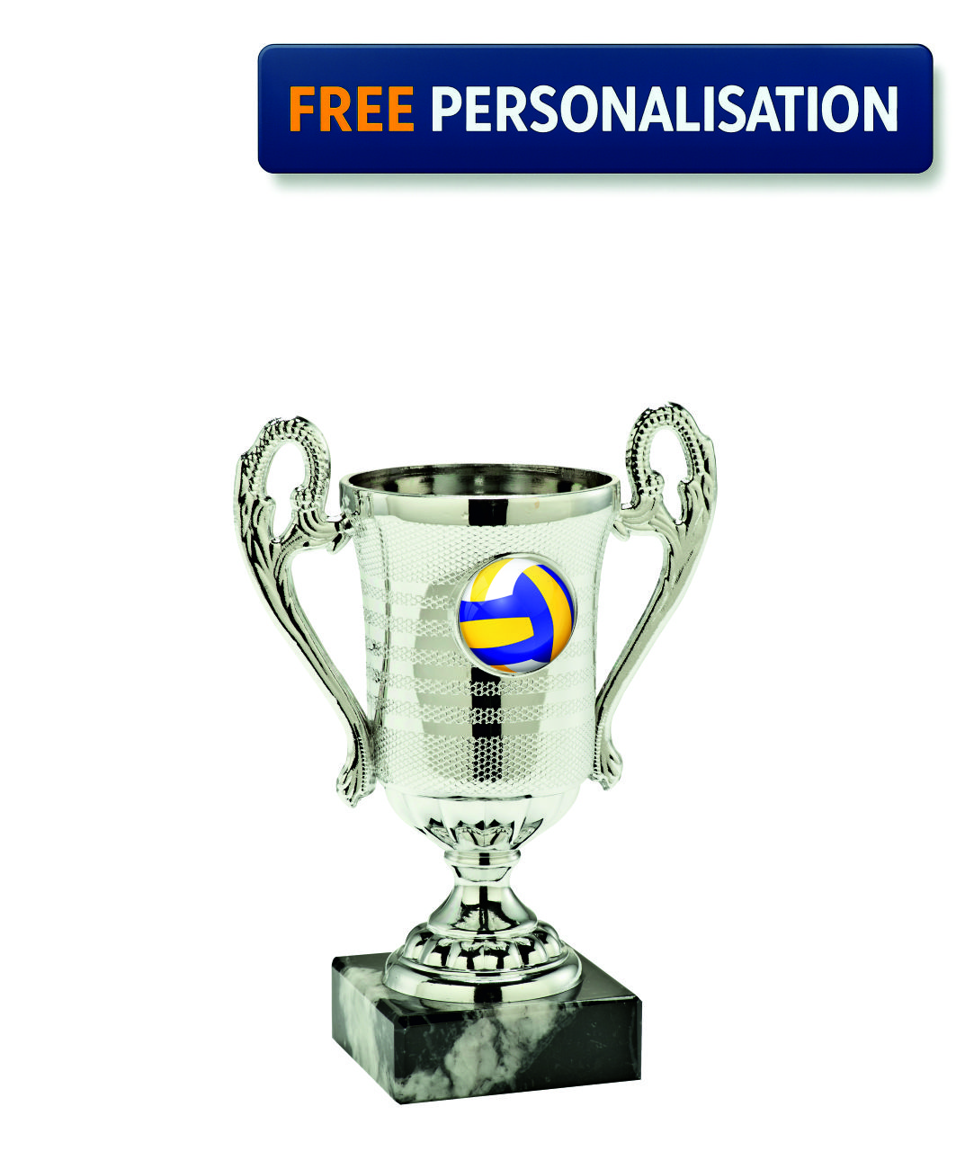 SILVER MINI CUP VOLLEYBALL AWARD - SET.306.02.A