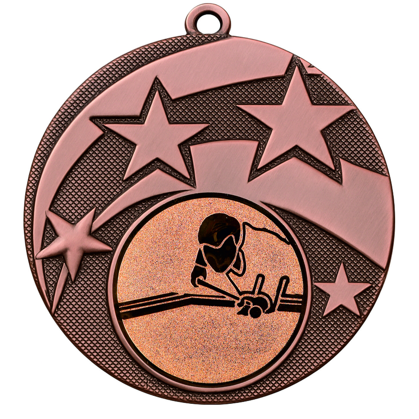 Bronze Star Billiards Medal -FREE Ribbon -BIE.M9457.03