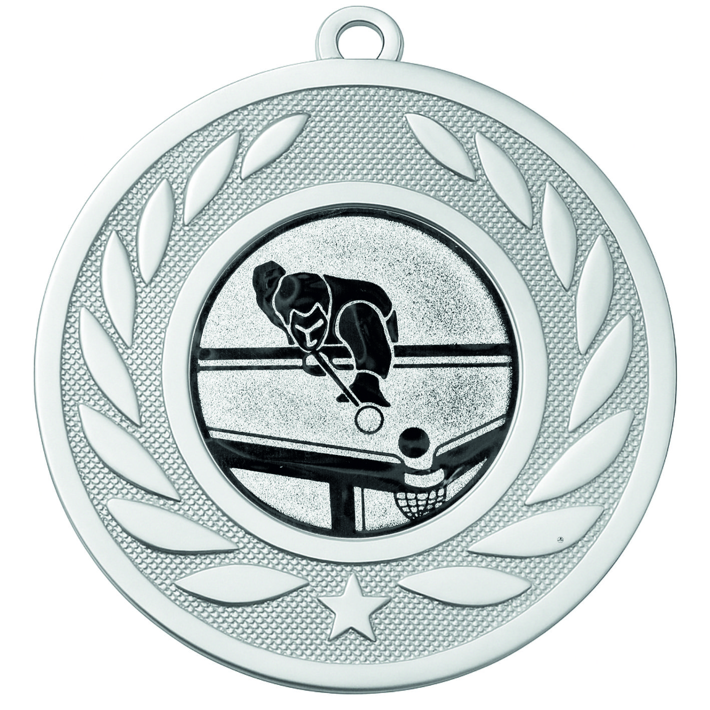 Silver Laurel Pool Medal - FREE Ribbon - BIE.M9459.02