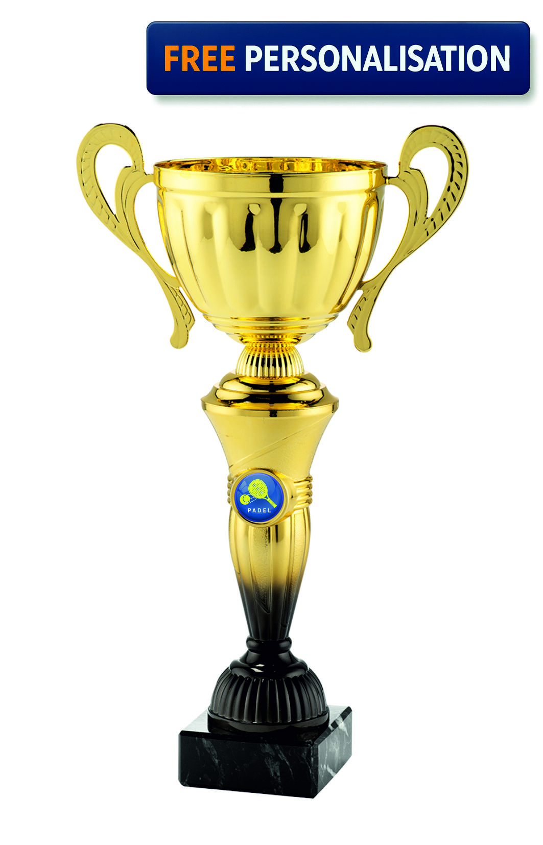 38cm GOLD & BLACK CUP PADEL AWARD - MT.151.15.F