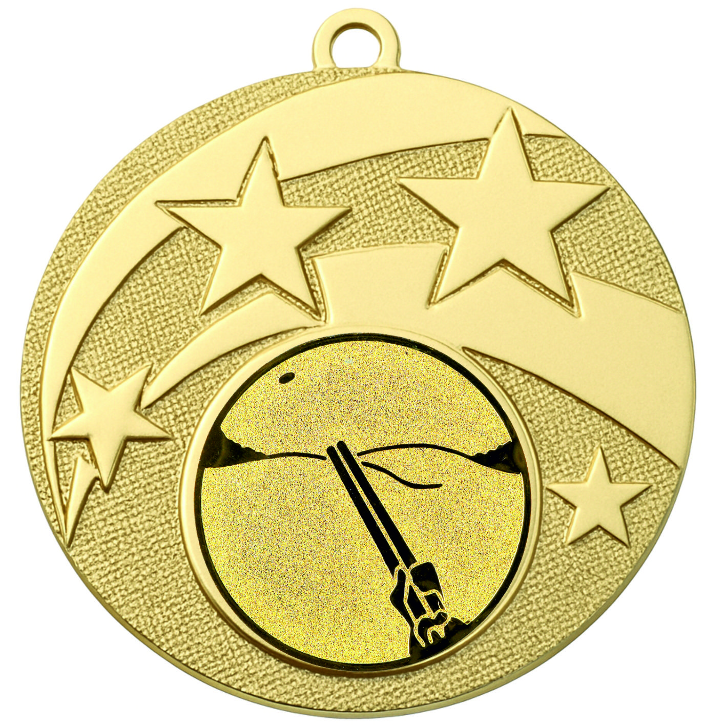 Gold Star Clay Pigeon Shooting Medal -FREE Ribbon -BIE.M9457.01