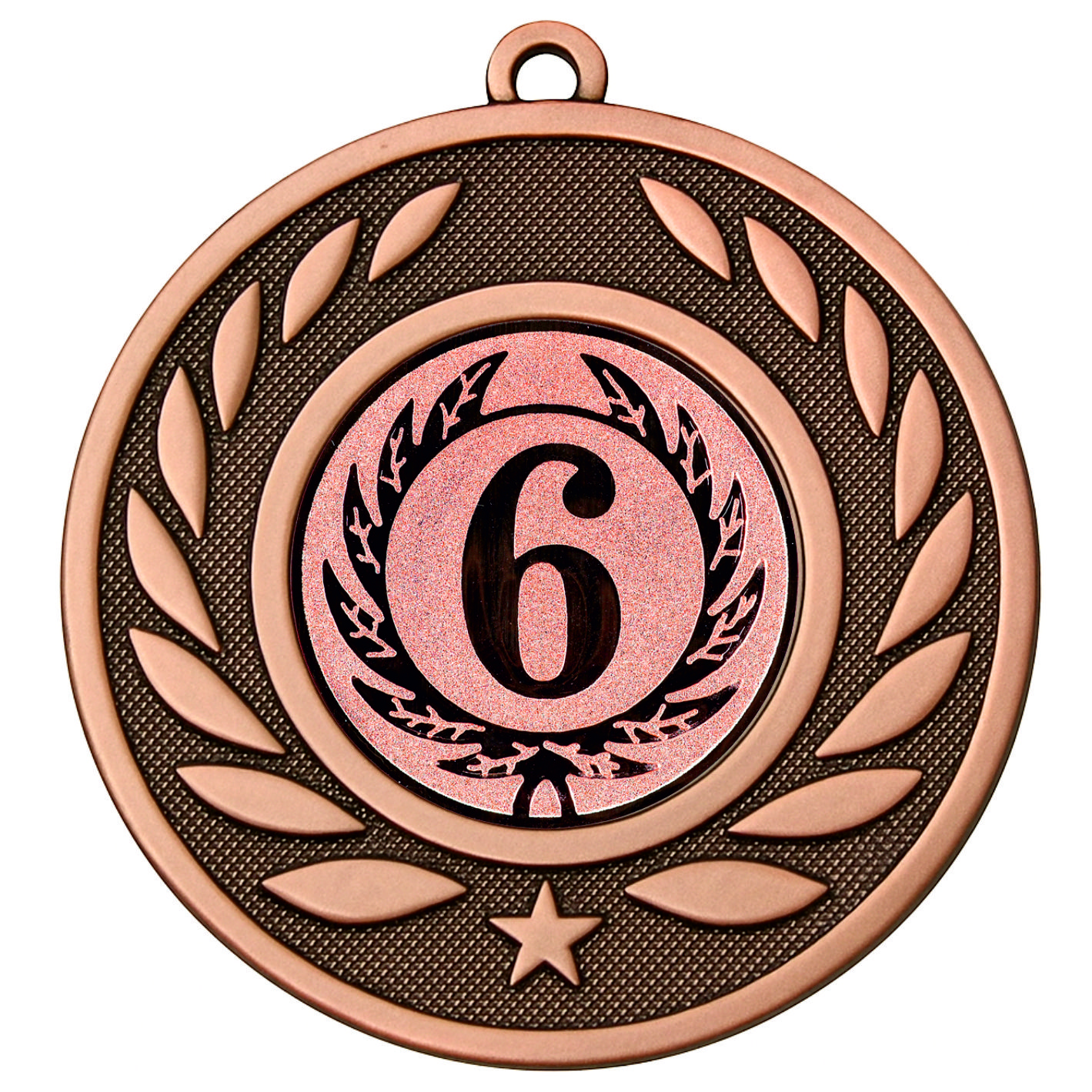 Bronze Laurel 6th Place Medal - FREE Ribbon - BIE.M9459.03