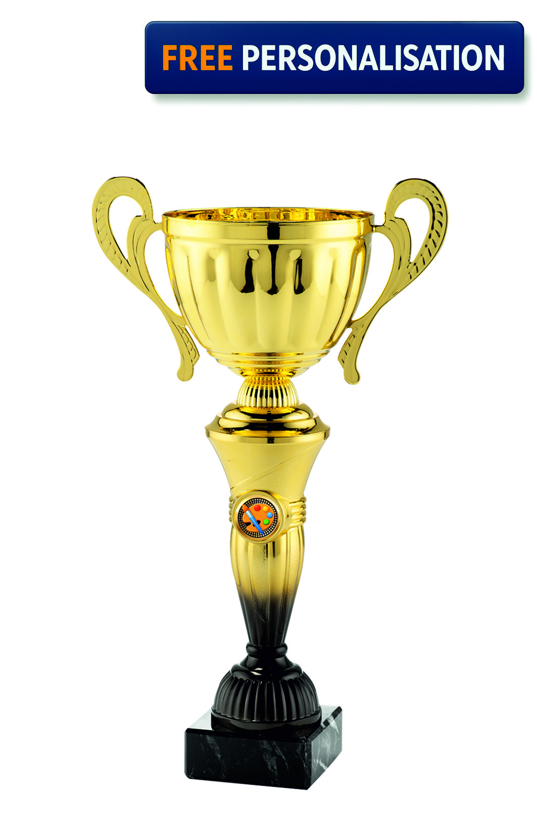 34cm Gold & Black Cup Art Subject Award - MT.151.15.D