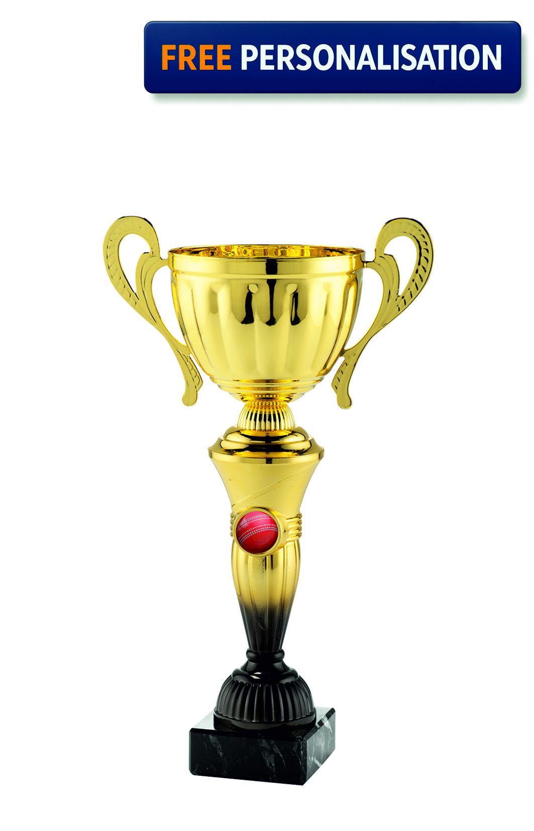 30cm GOLD & BLACK CUP CRICKET AWARD - MT.151.15.B