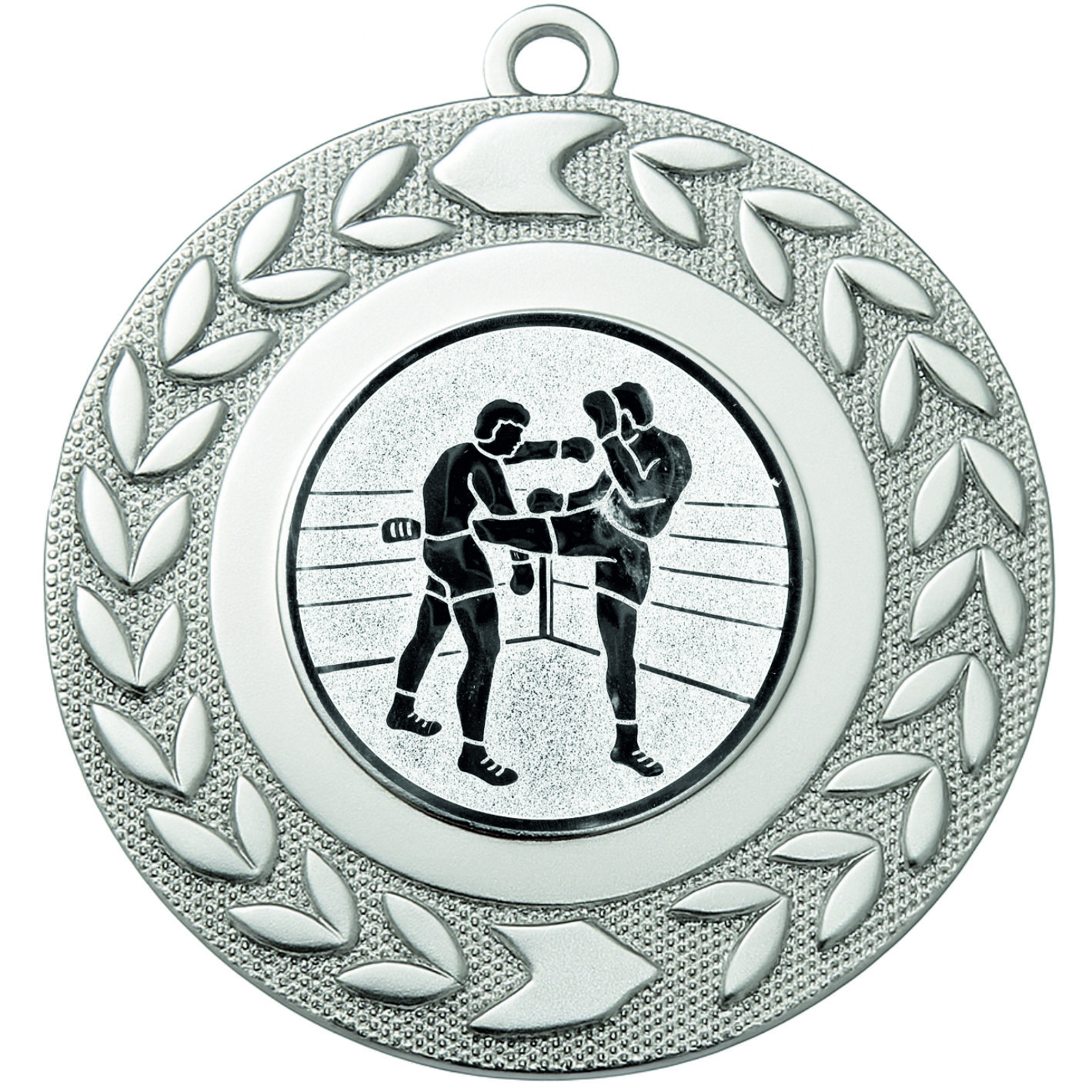 Silver Wreath Kickboxing Medal-FREE Ribbon-BIE.M9460.02