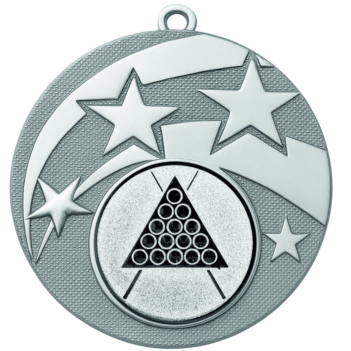 Silver Star Snooker Medal -FREE Ribbon -BIE.M9457.02