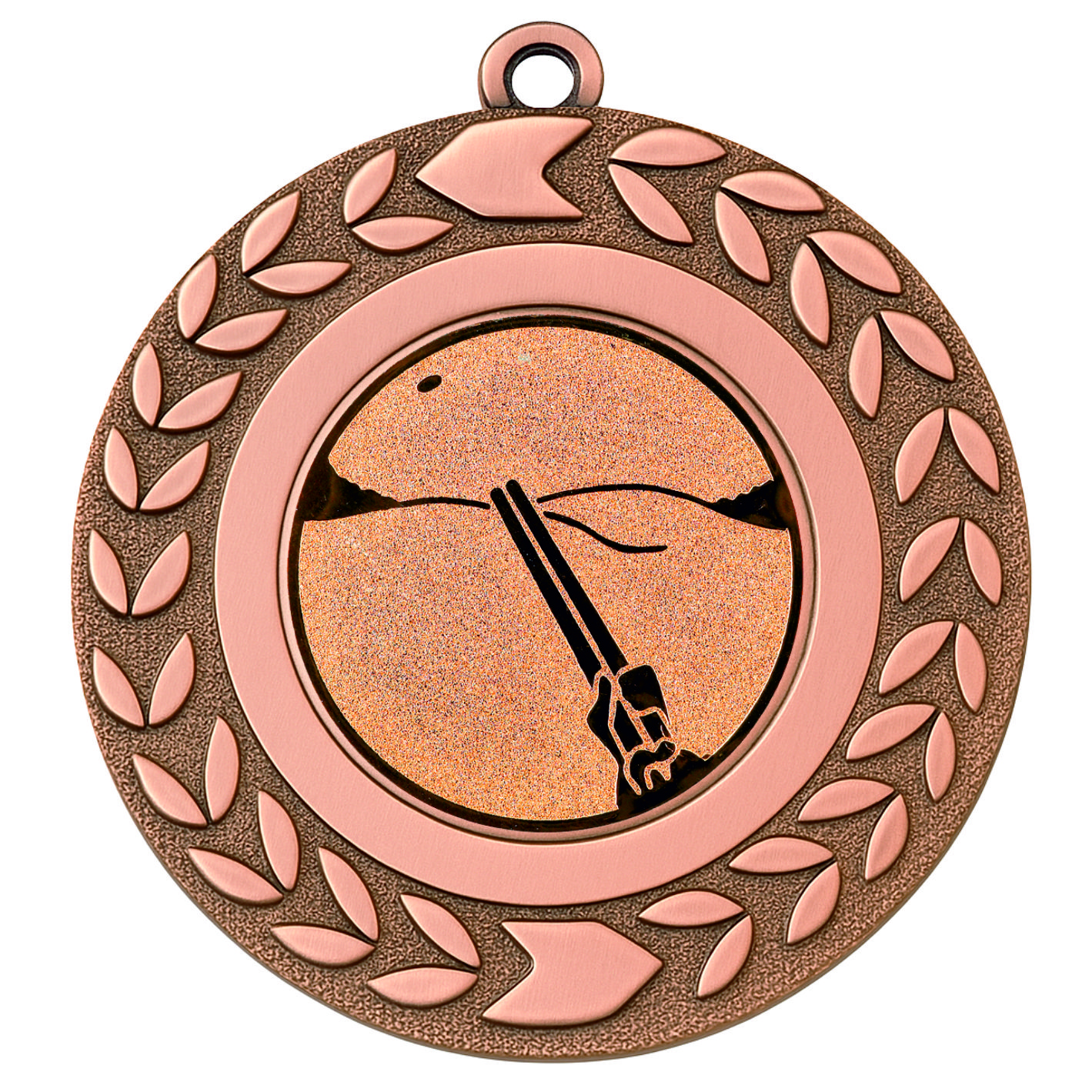 Bronze Wreath Clay Pigeon Shooting Medal-FREE Ribbon-M9460.03