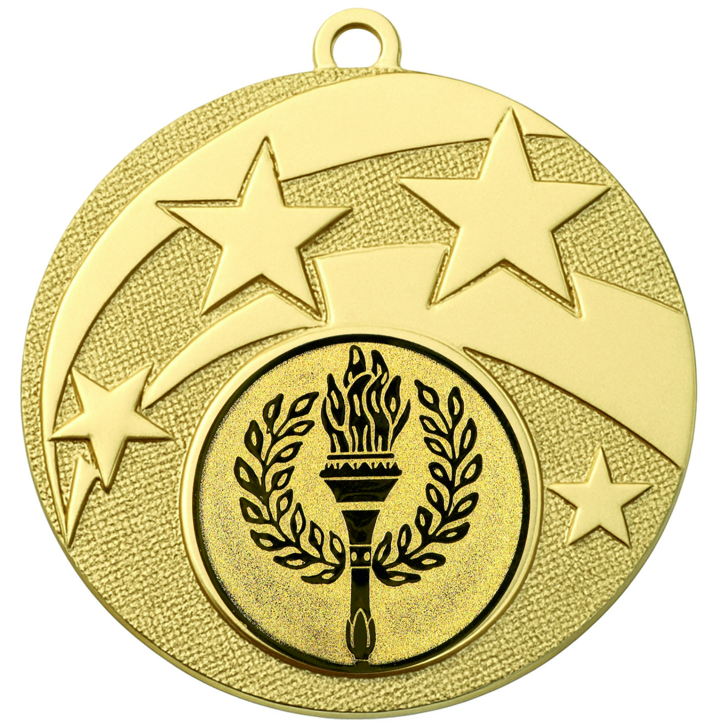 Gold Star Victory Torch Medal -FREE Ribbon -BIE.M9457.01