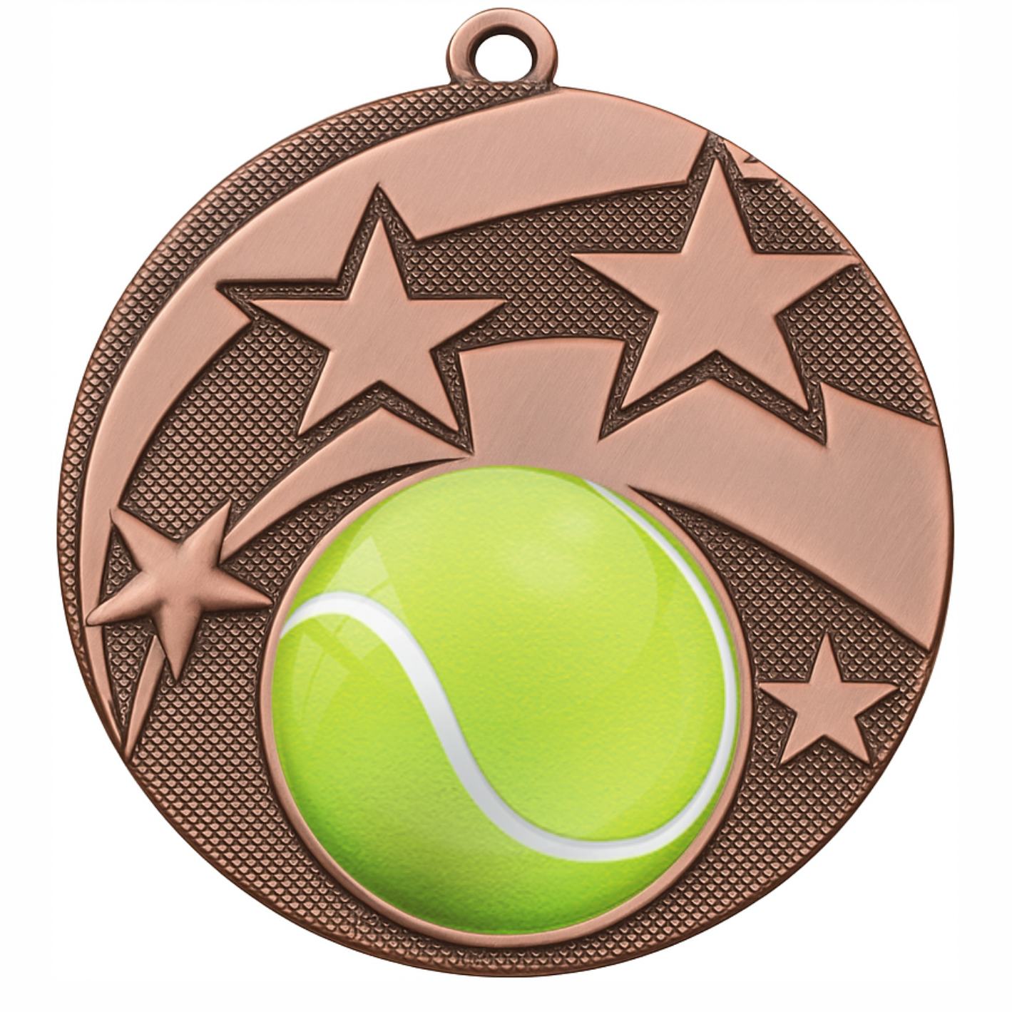 Bronze Star Colour Tennis Medal-FREE Ribbon-BIE.M9457.03