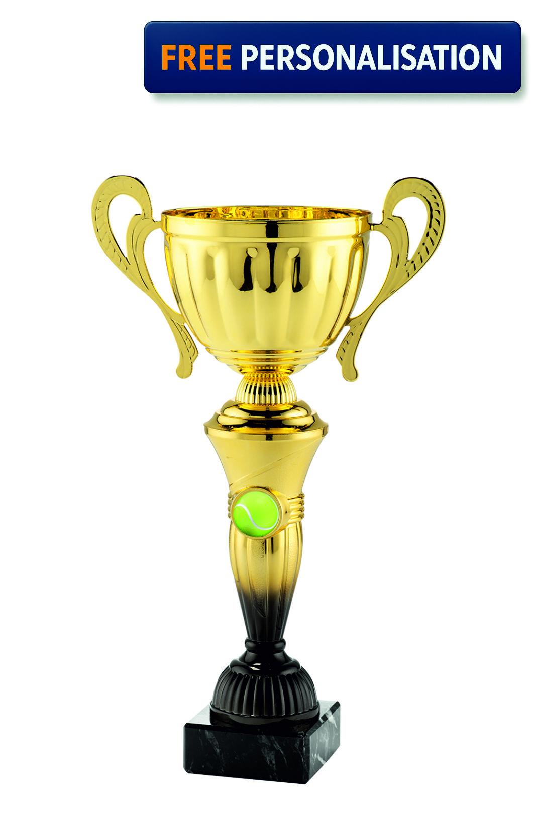 34cm GOLD & BLACK CUP TENNIS AWARD - MT.151.15.D