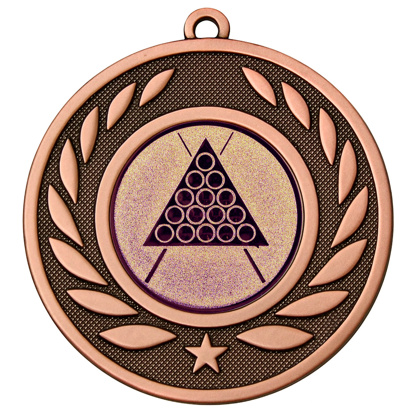 Bronze Laurel Snooker Medal - FREE Ribbon - BIE.M9459.03