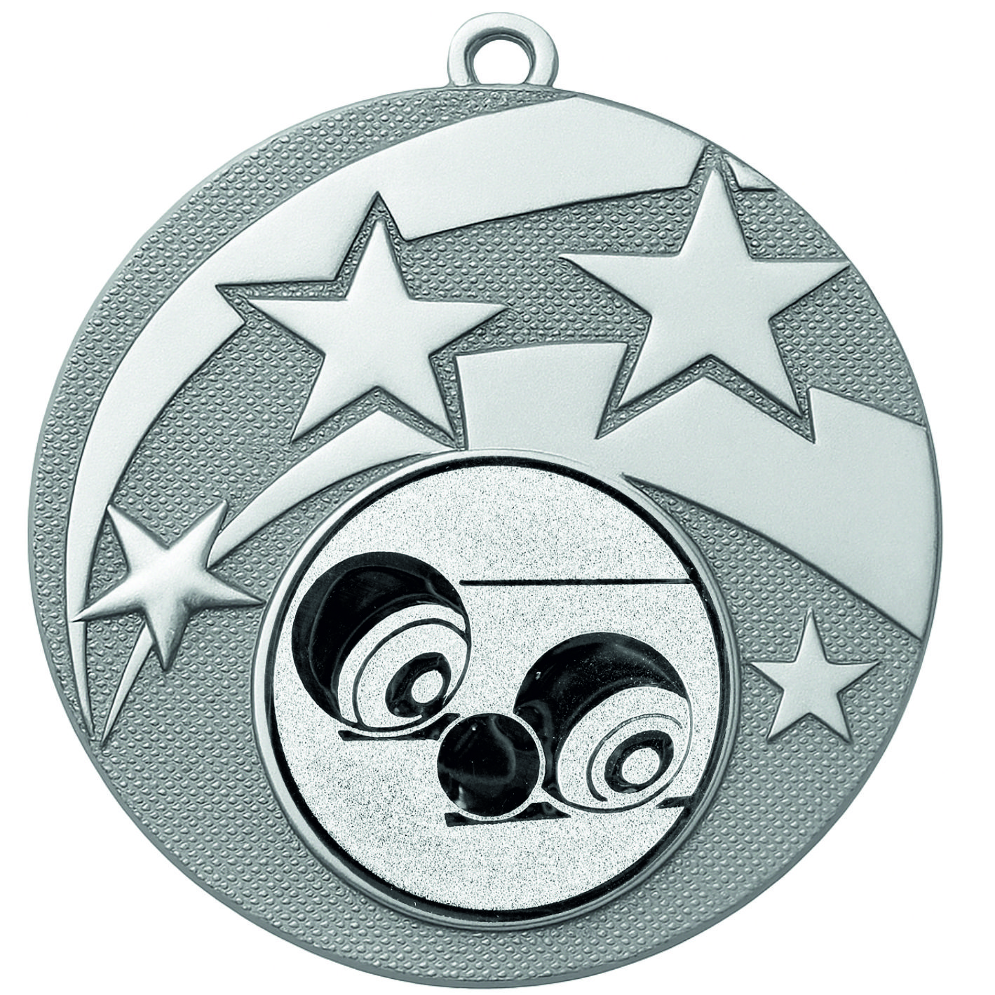 Silver Star Lawn Bowls Medal -FREE Ribbon -BIE.M9457.02