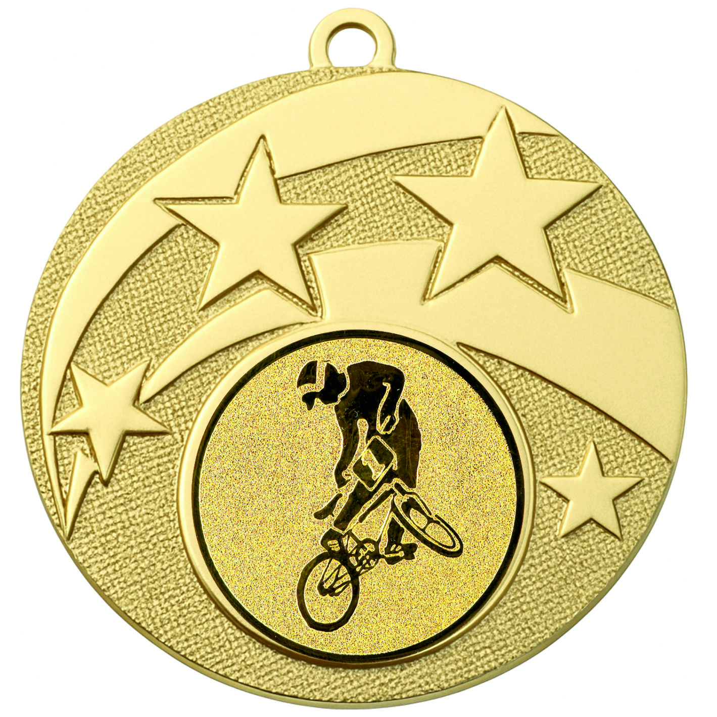 Gold Star BMX Medal - FREE Ribbon - BIE.M9457.01