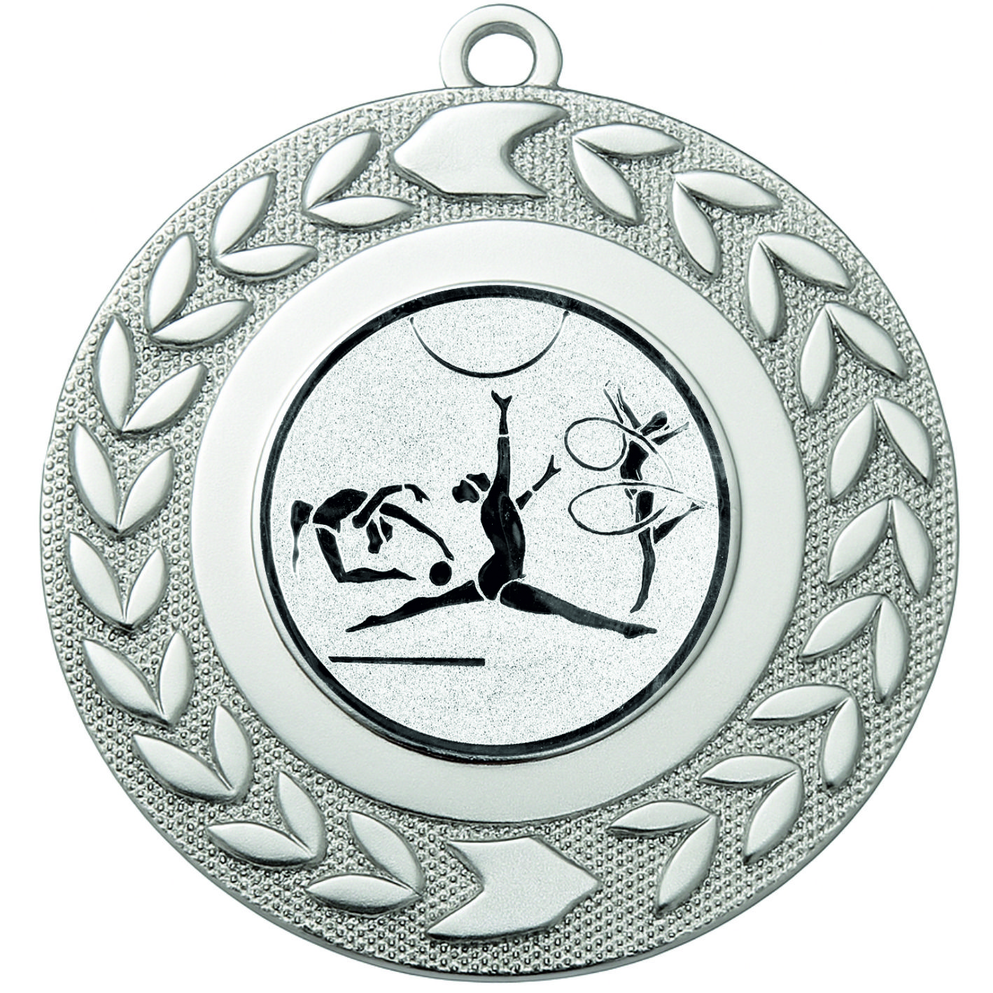 Silver Wreath Rhythmic Gymnast Medal - FREE Ribbon - BIE.M9460.02