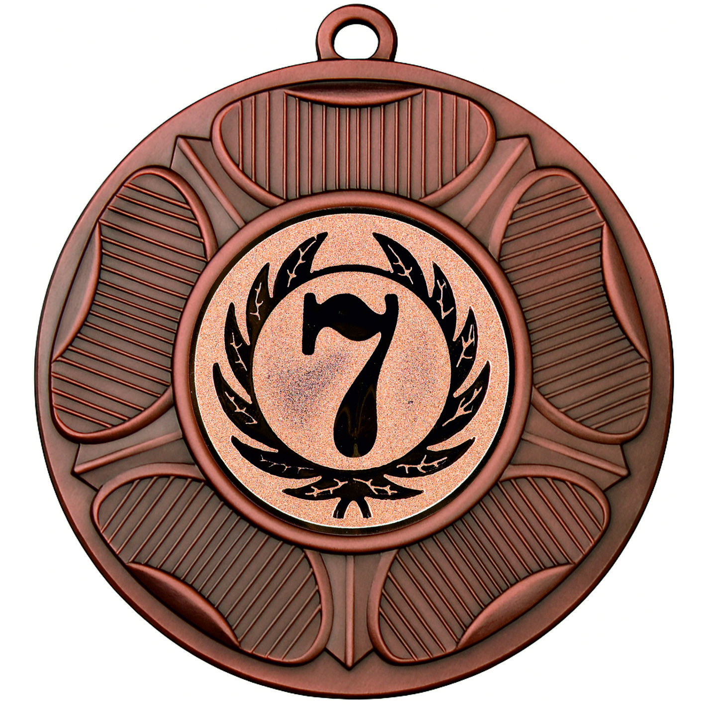 Bronze Tudor Rose 7th Place Medal - FREE Ribbon - BIE.M9458.03