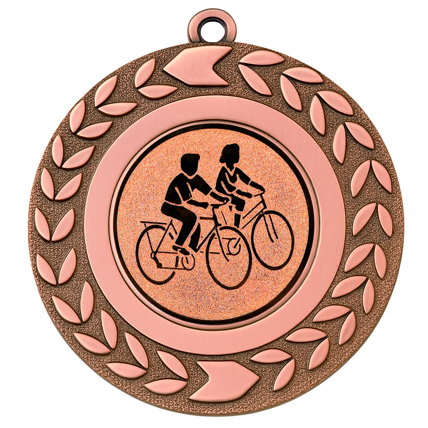 Bronze Wreath Cycling Medal 2 - FREE Ribbon - BIE.M9460.03