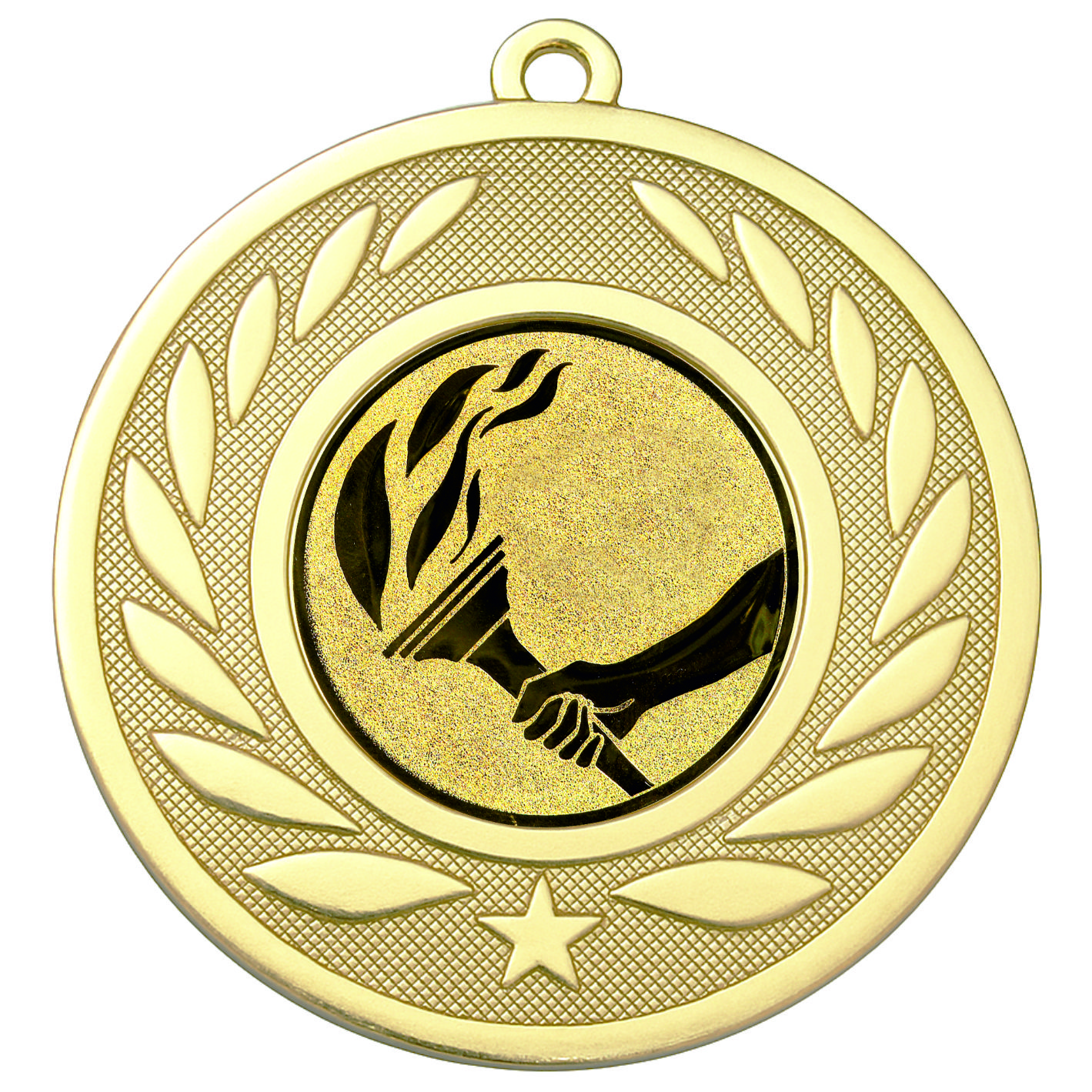 Gold Laurel Torch Medal-FREE Ribbon-BIE.M9459.01