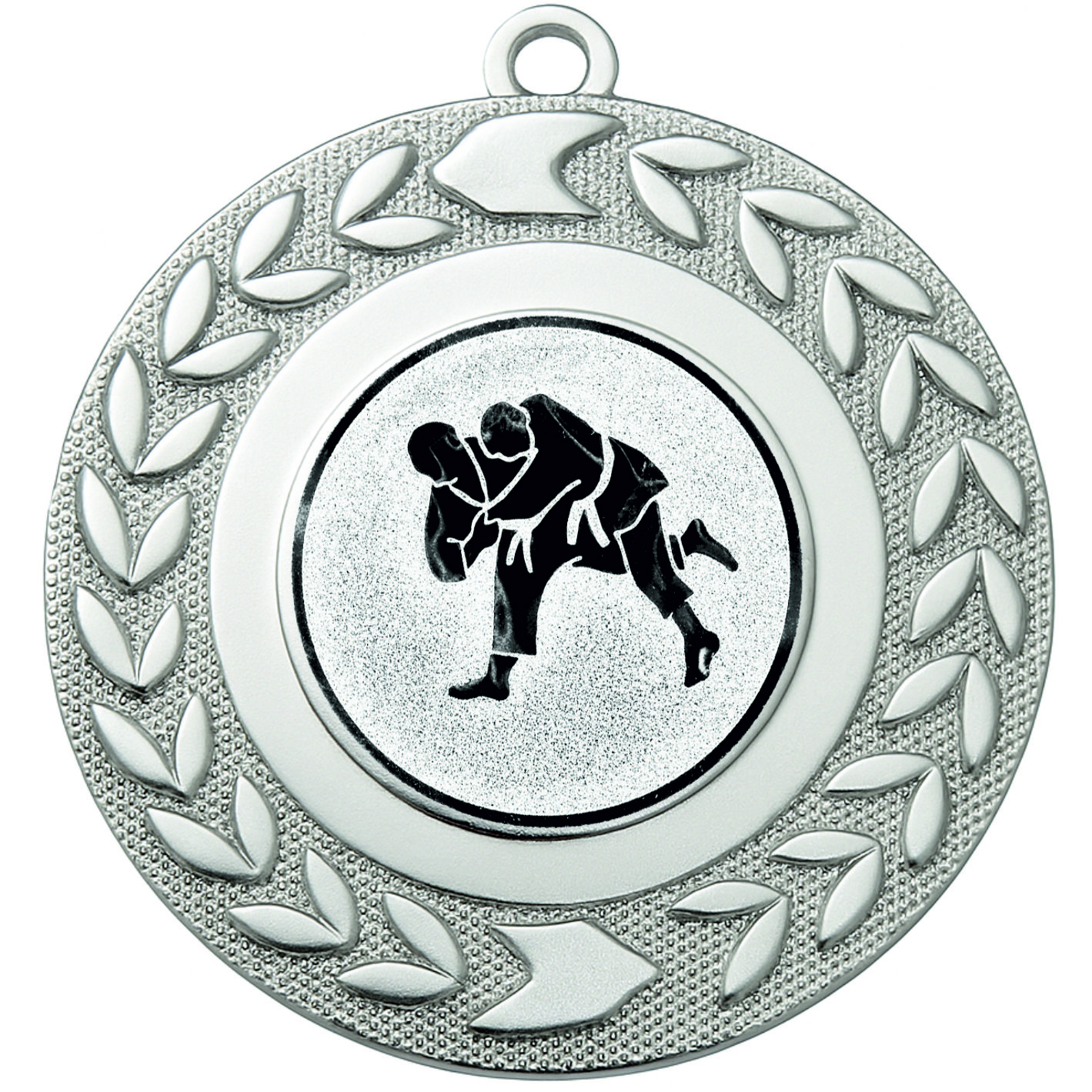 Silver Wreath Judo Medal - FREE Ribbon - BIE.M9460.02